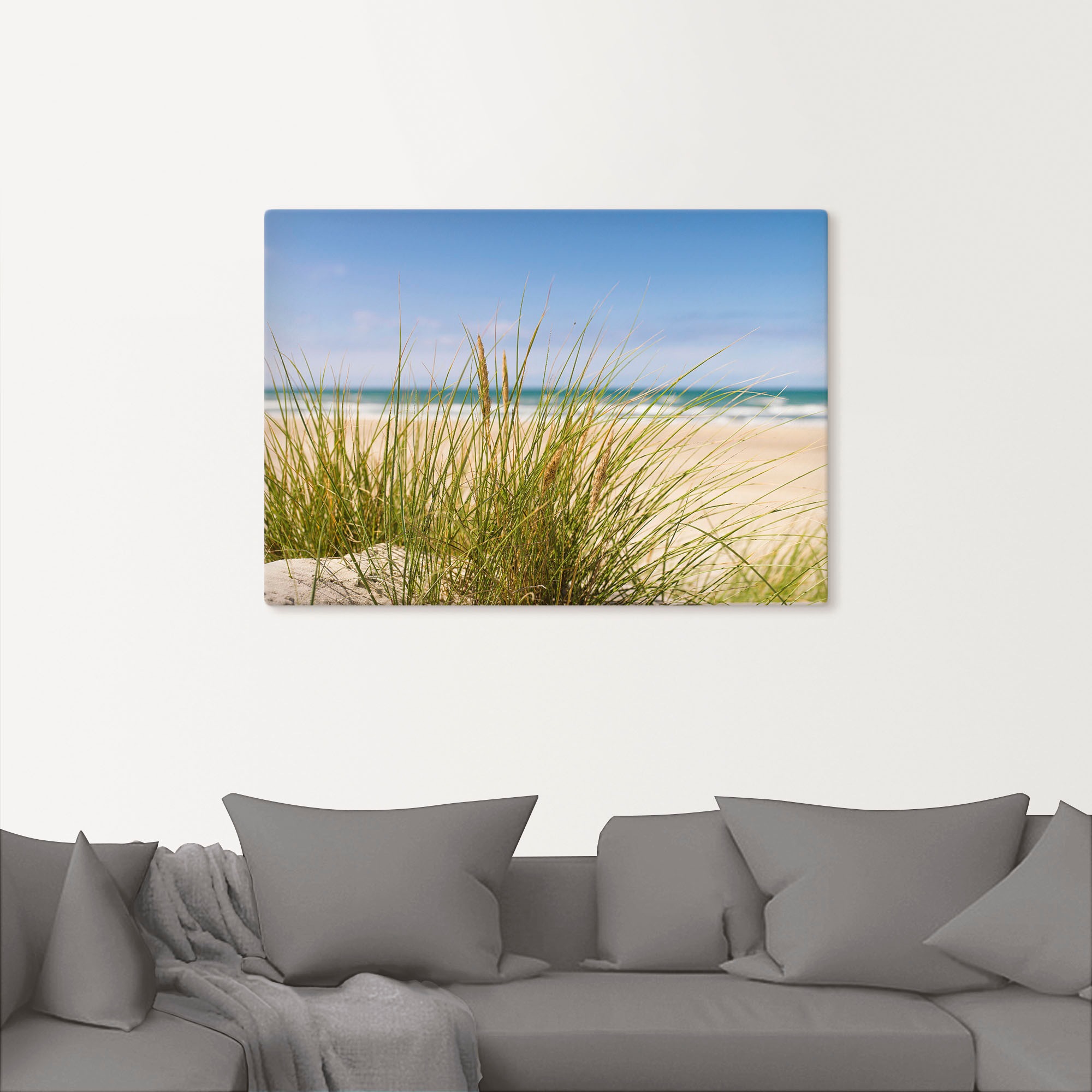 Artland Wandbild "Dünengras", Strand, (1 St.), als Alubild, Outdoorbild, Le günstig online kaufen