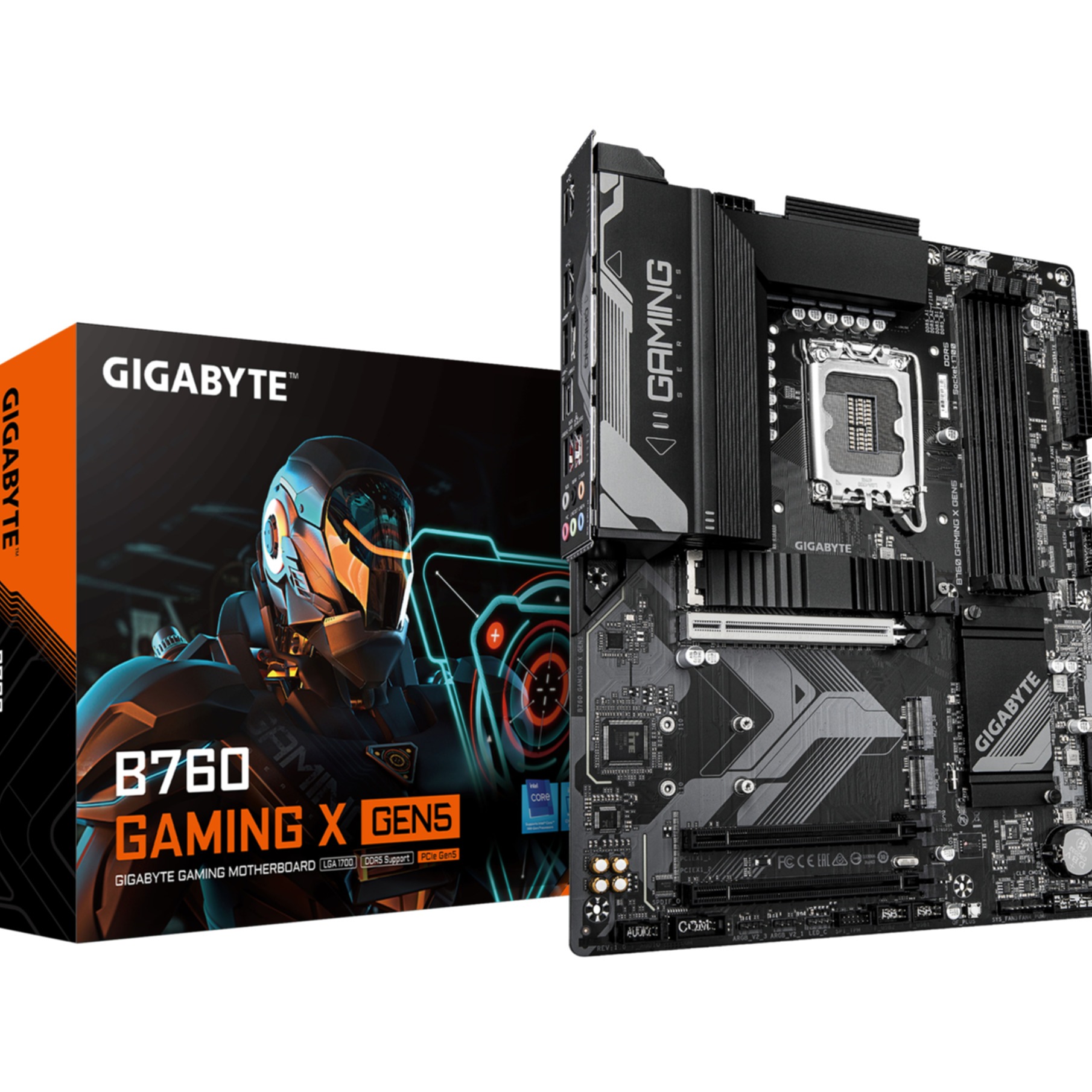 GIGABYTE Mainboard "B760 GAMING X GEN5 Mainboard – Unterstützt Intel Core Prozessoren der", B:27,2cm H:8,2cm T:34cmohne farbbezeichnung, Mainboards