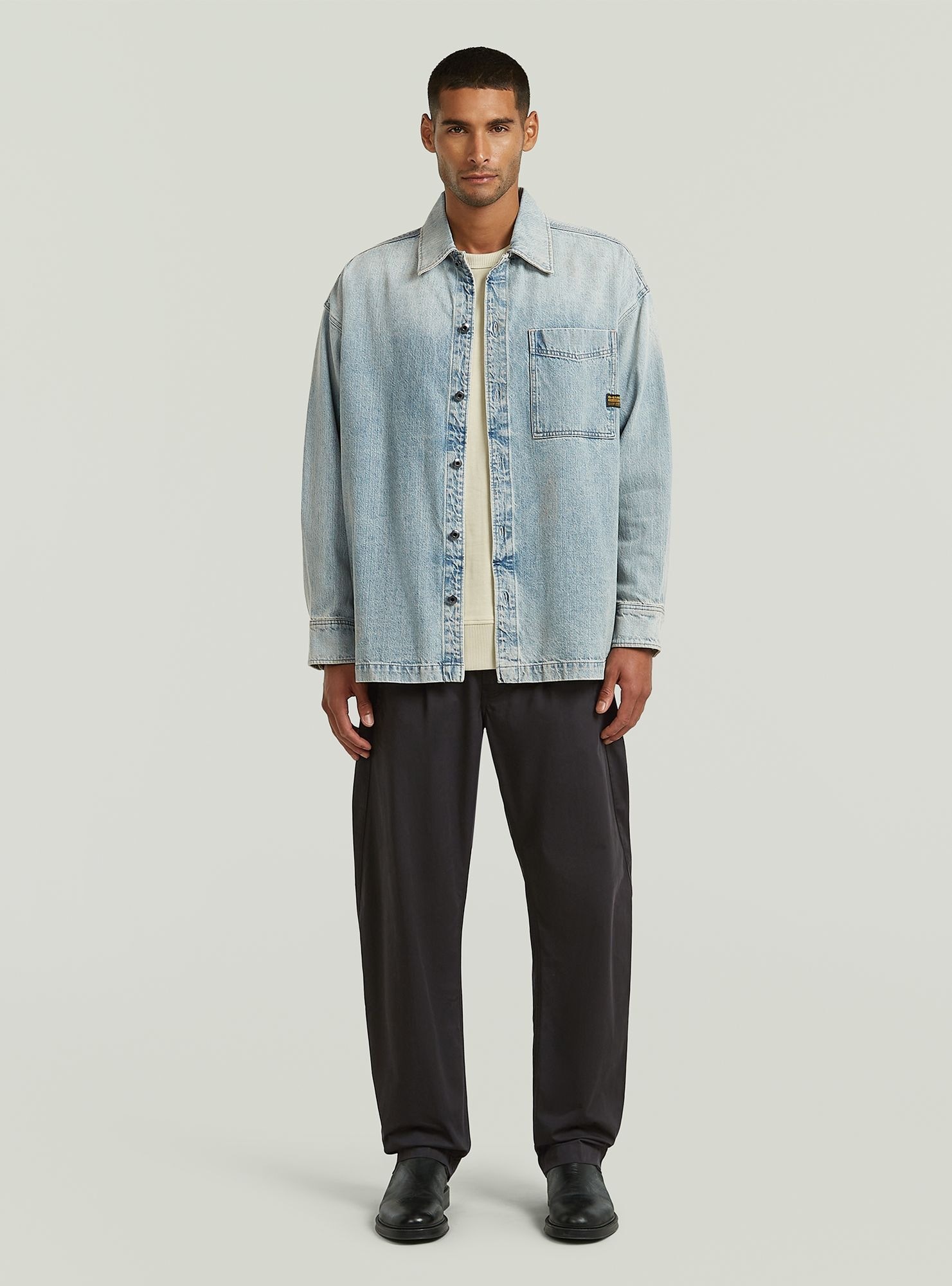 G-STAR Langarmshirt »Boxy Fit Overshirt«