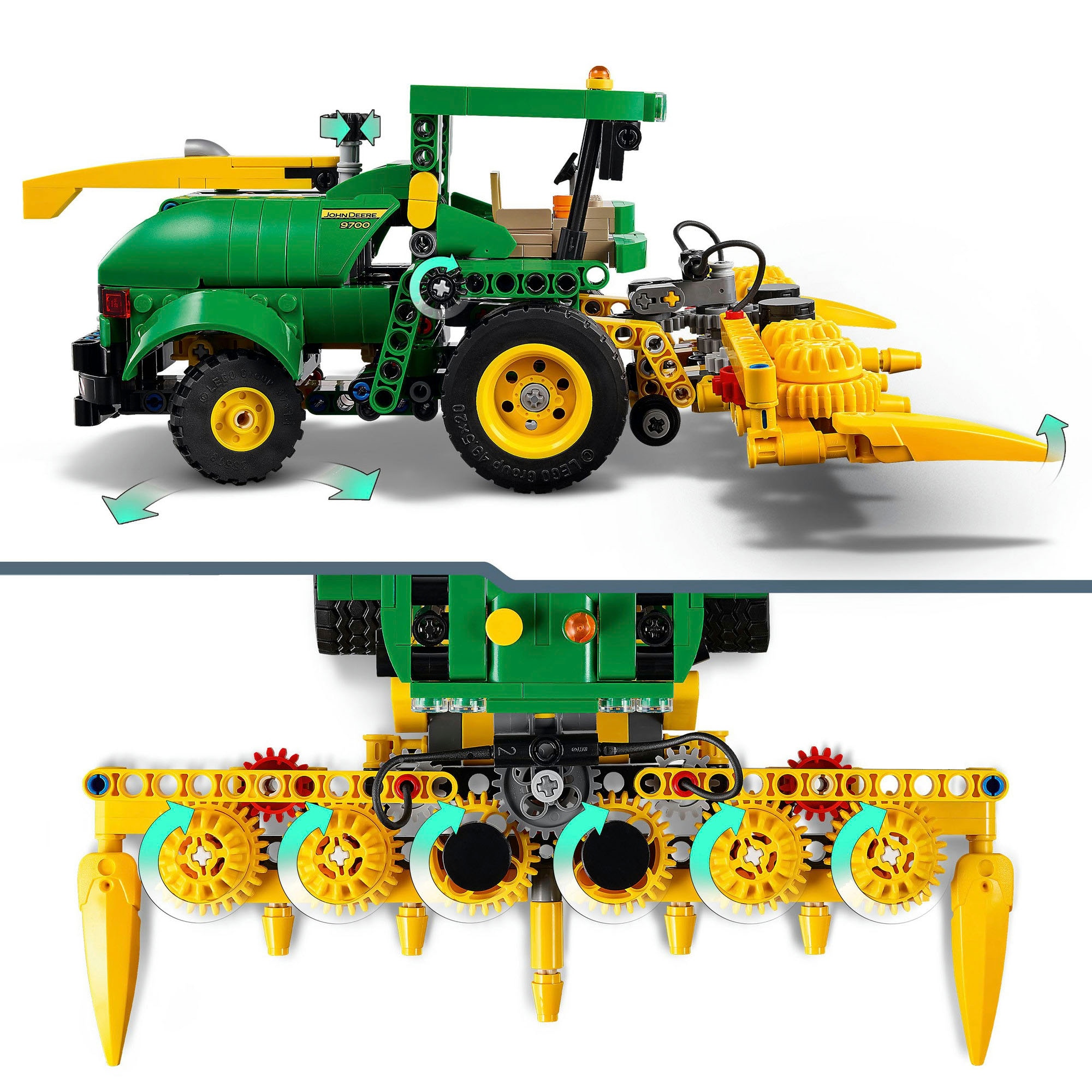 LEGO® Konstruktionsspielsteine »John Deere 9700 Forage Harvester (42168), LEGO Technic«, (559 St.), Made in Europe