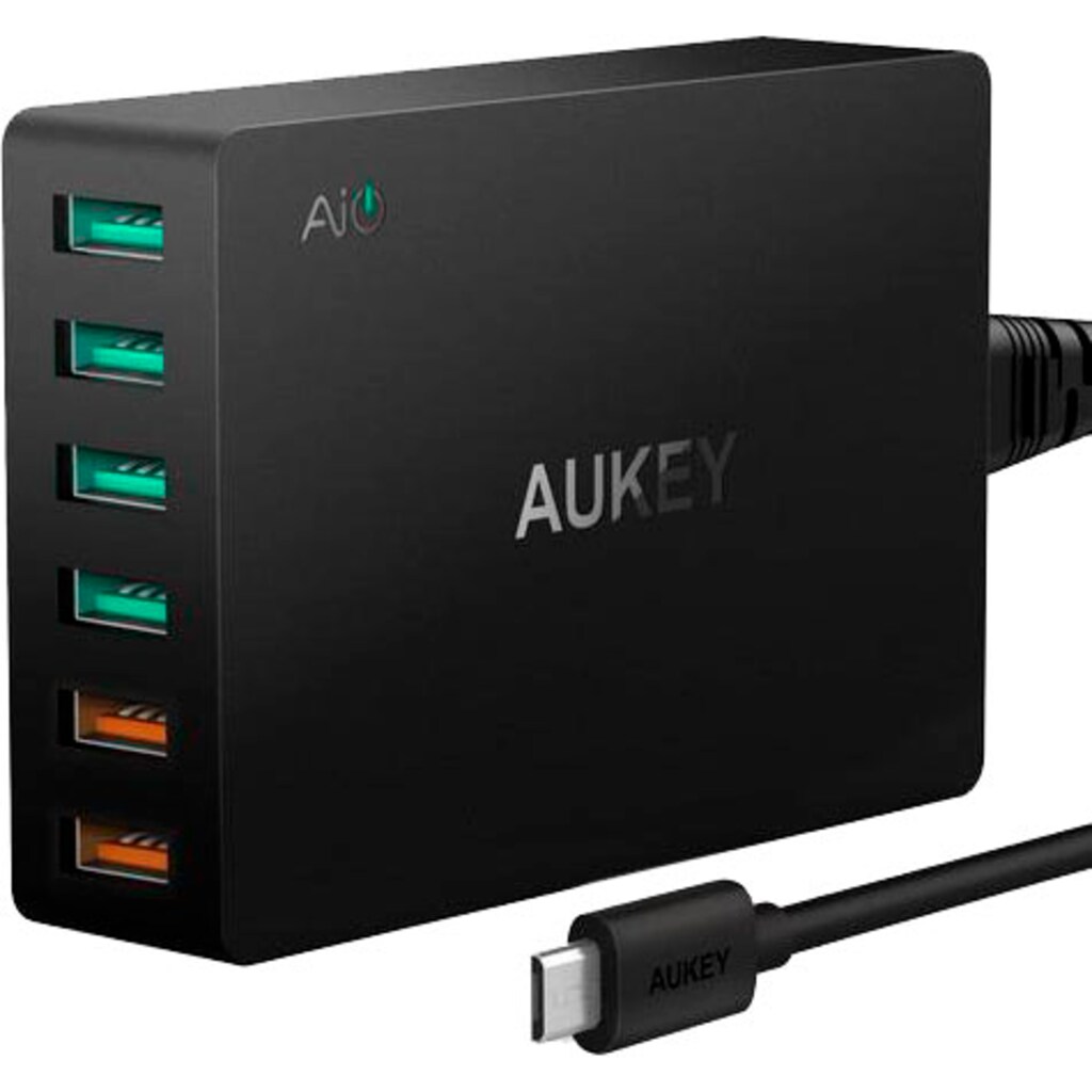 AUKEY Smartphone-Ladegerät »6 USB Port Qualcomm Quick Charge 3.0 Desktop Charger«