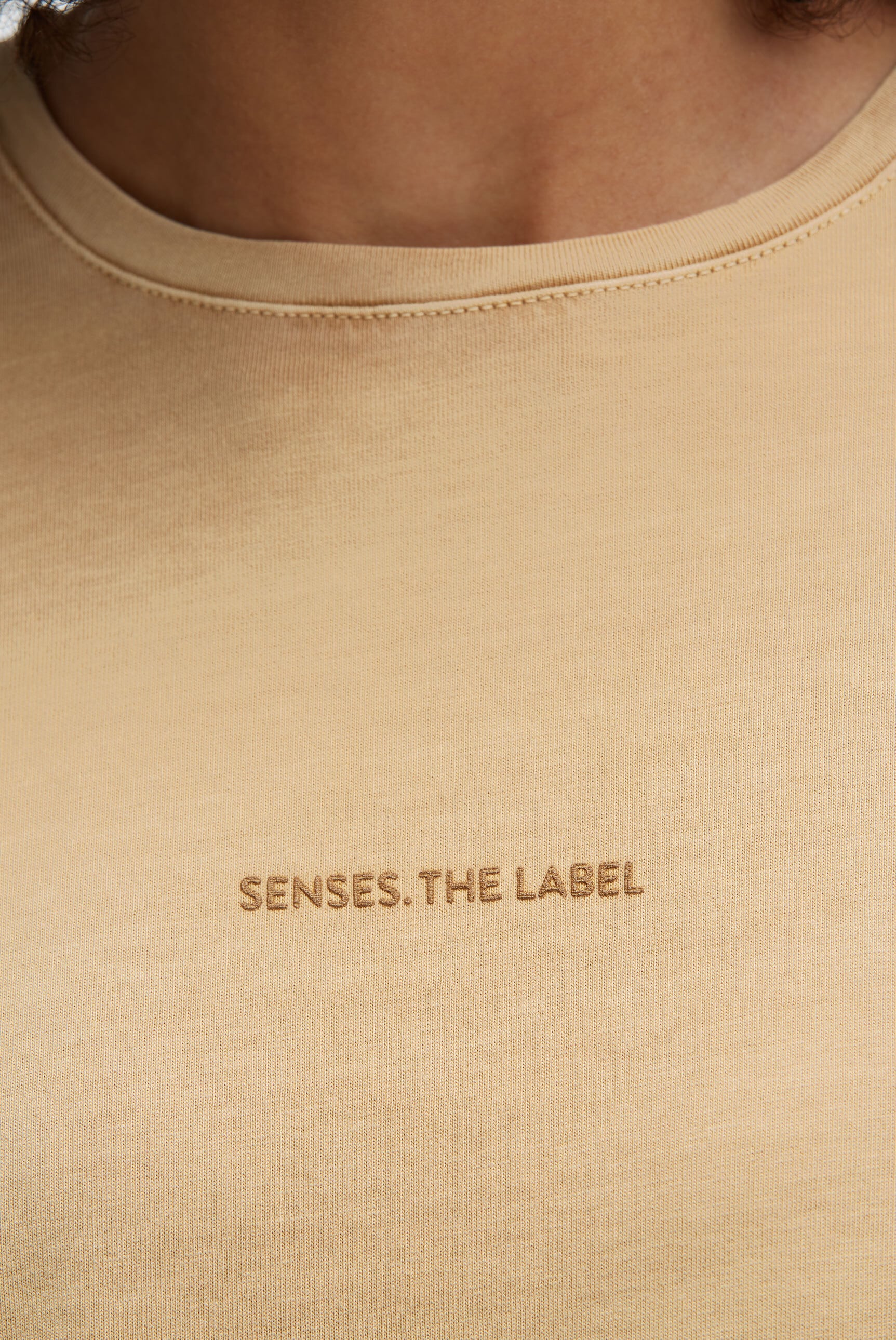 SENSES.THE LABEL Rundhalsshirt, aus Baumwolle