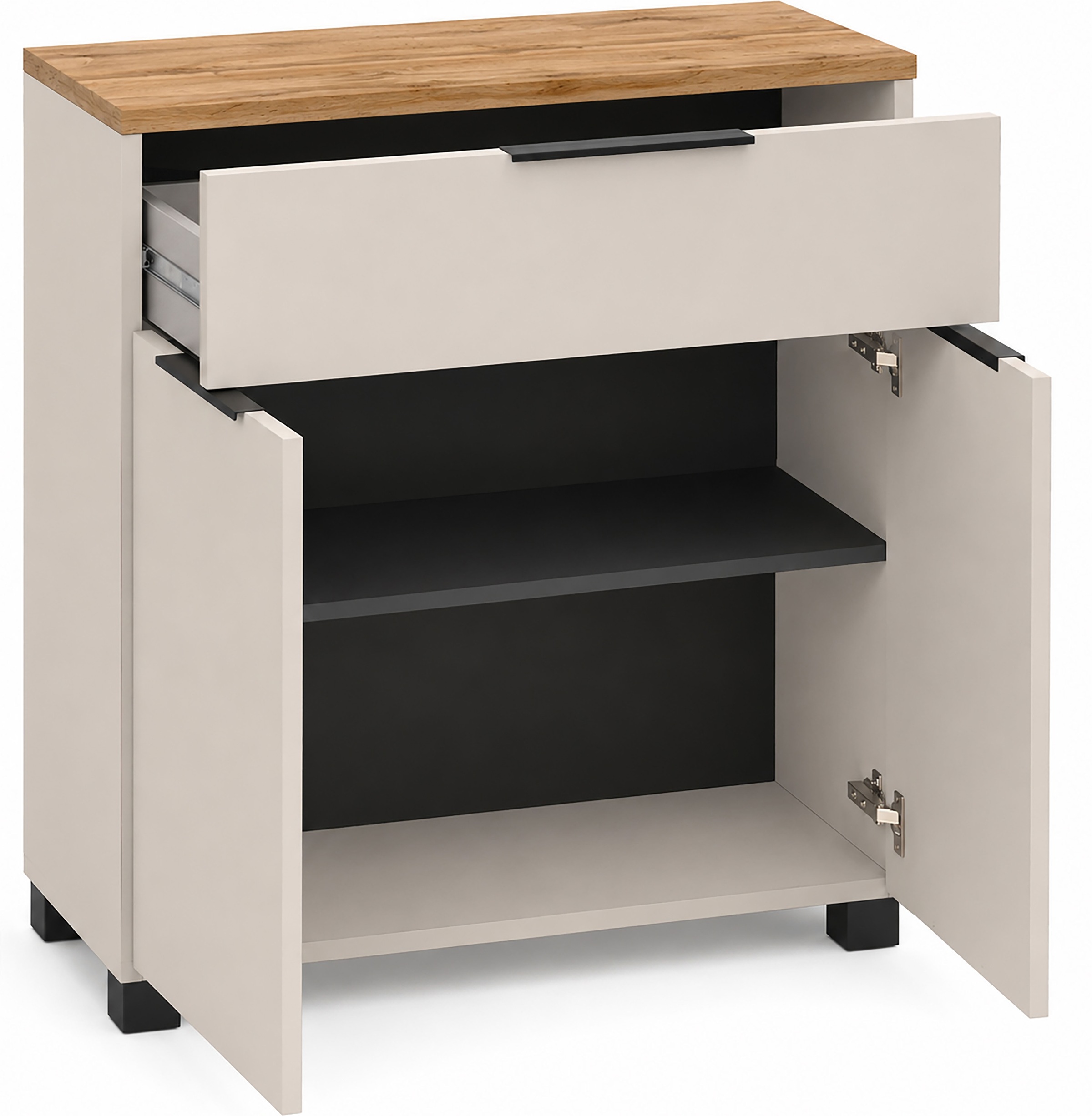 Schildmeyer »Saga, mit fühlbarer Holzstruktur, Breite 80 cm, Made in Germany« 1 Stk. tlg. Eiche Landhaus Dekor mit fühlbarer Struktur, Made in Germany