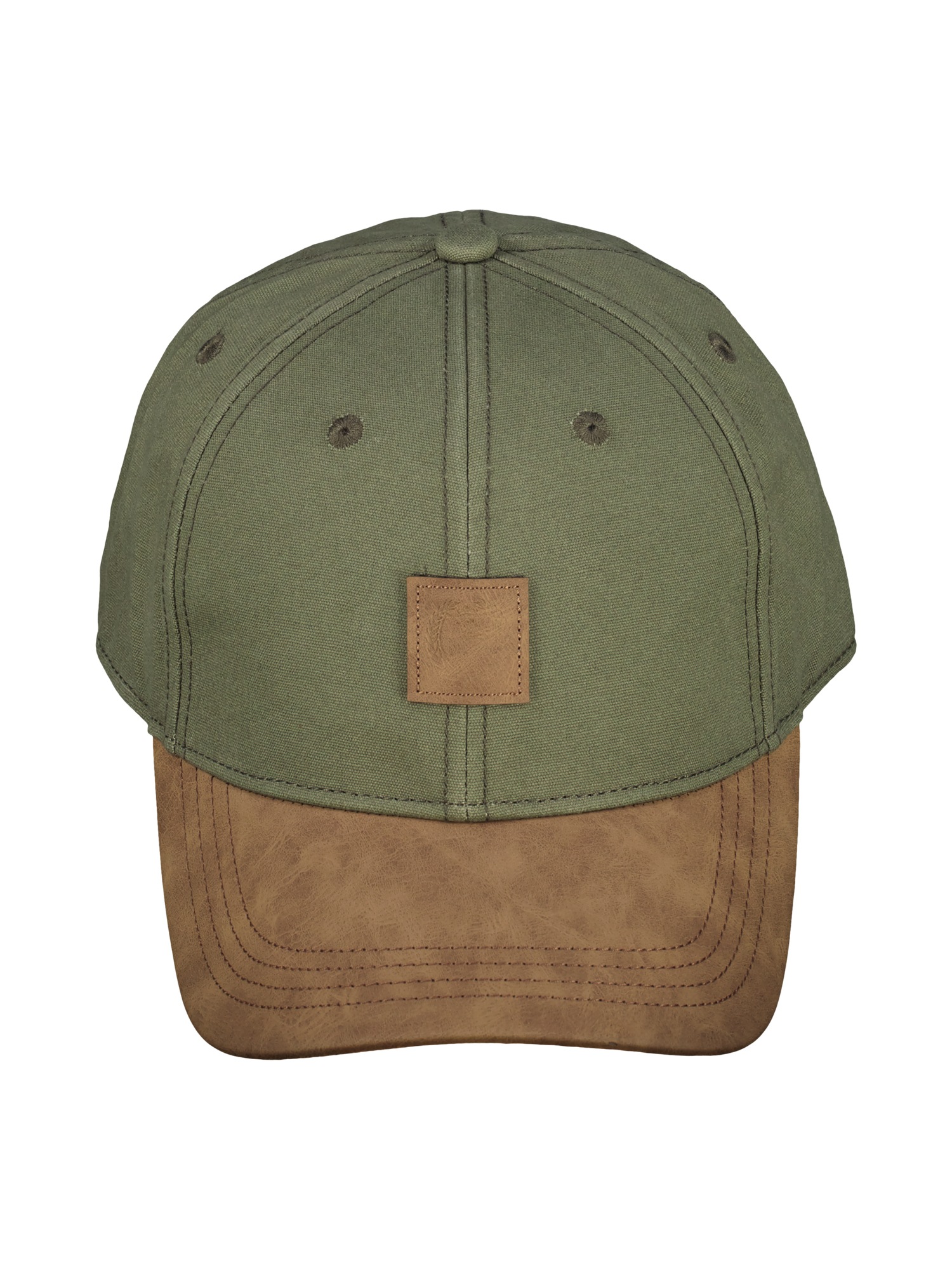 LERROS Snapback Cap »Canvas-Cap mit Kunstlederschirm«