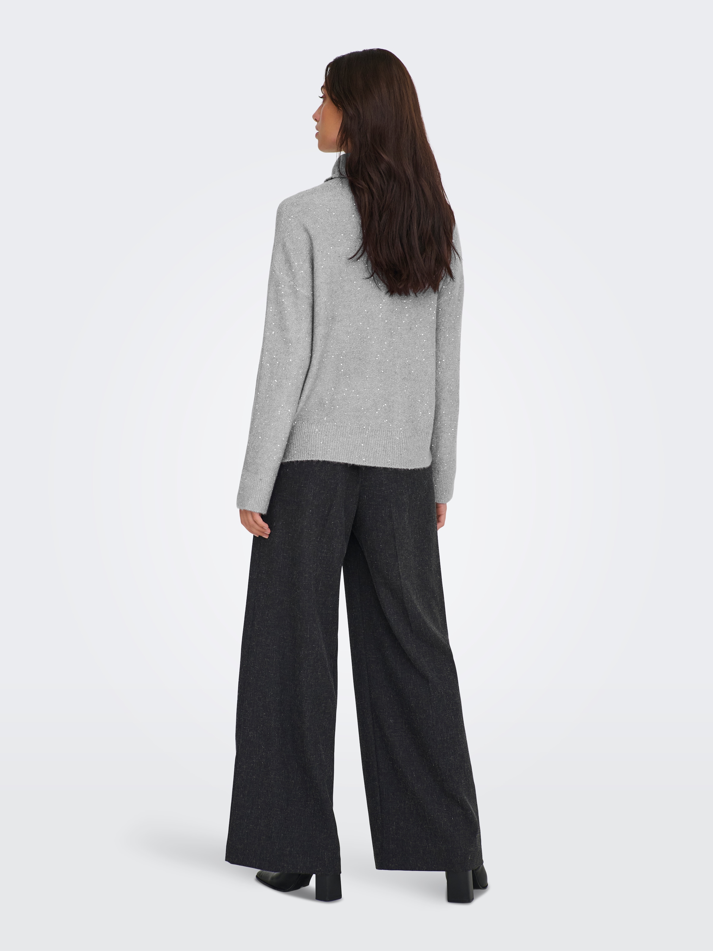 ONLY Rollkragenpullover »ONLARIZONA LS SEQUINS ROLLNECK PULL KNT«