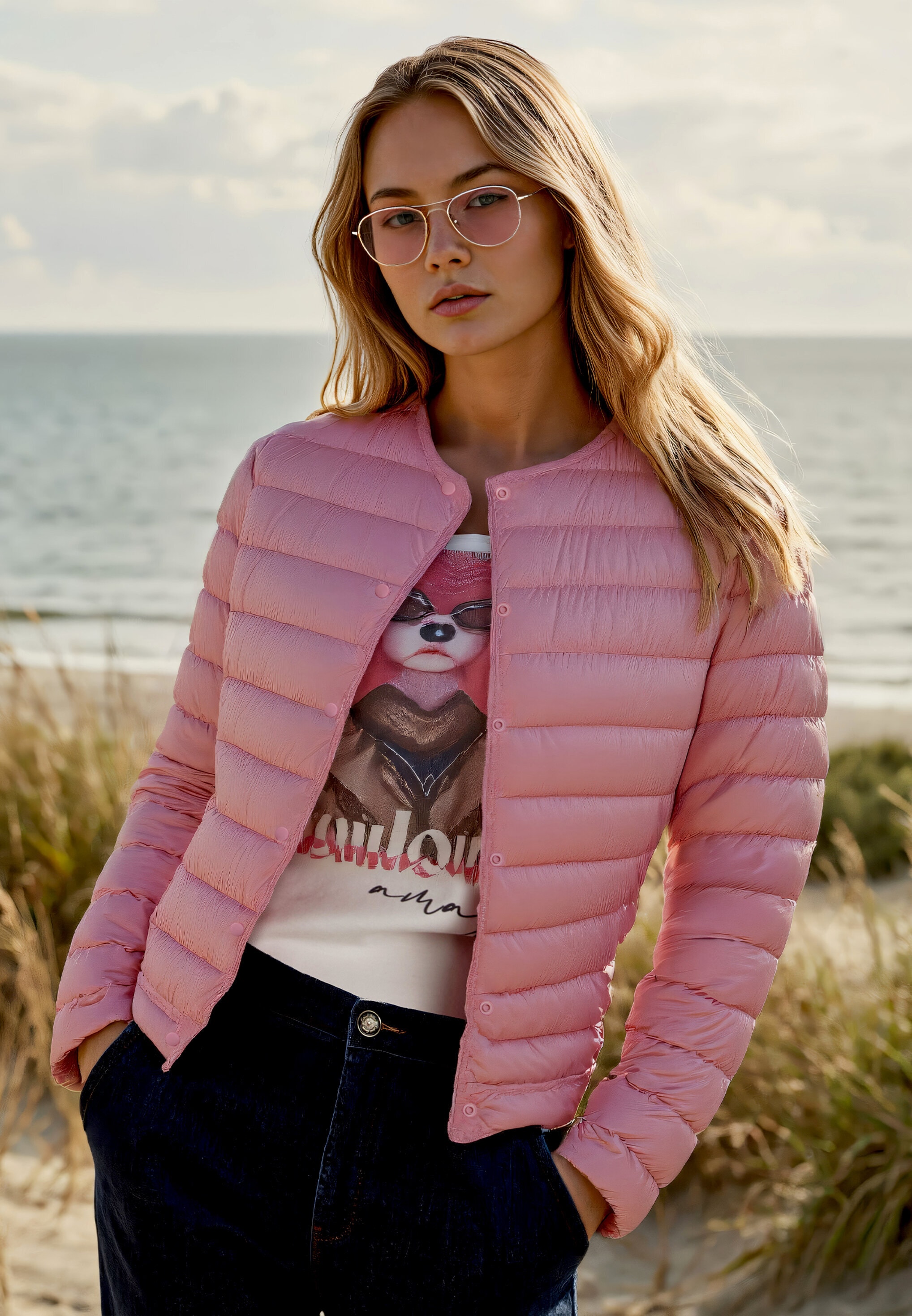 Betty Barclay Steppjacke »Damen mit Rundhalsausschnitt«