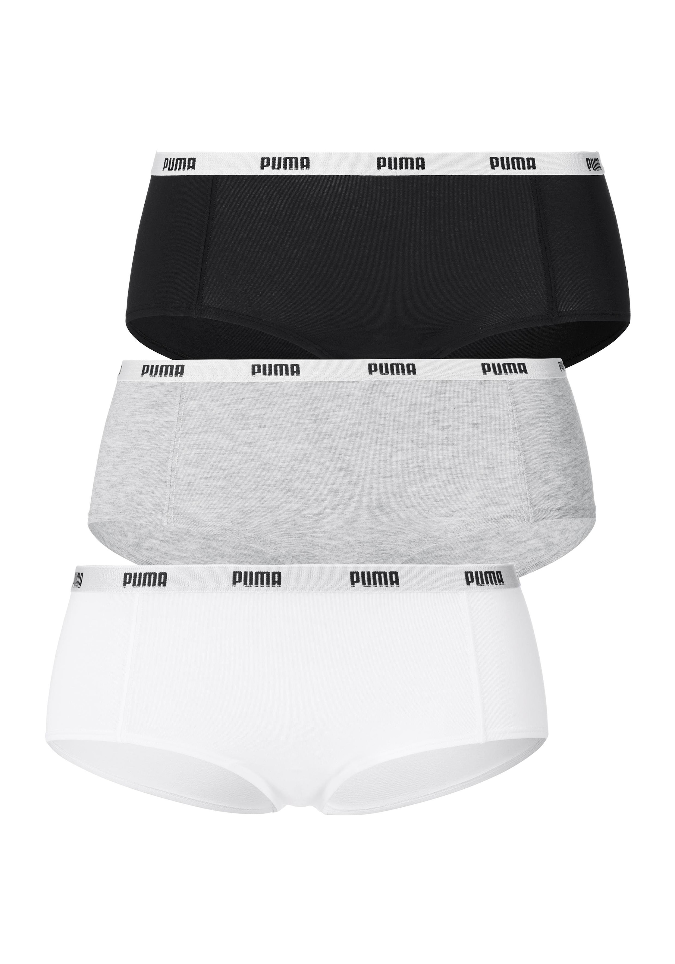 PUMA Panty, (Packung, 3er-Pack), mit Logobund