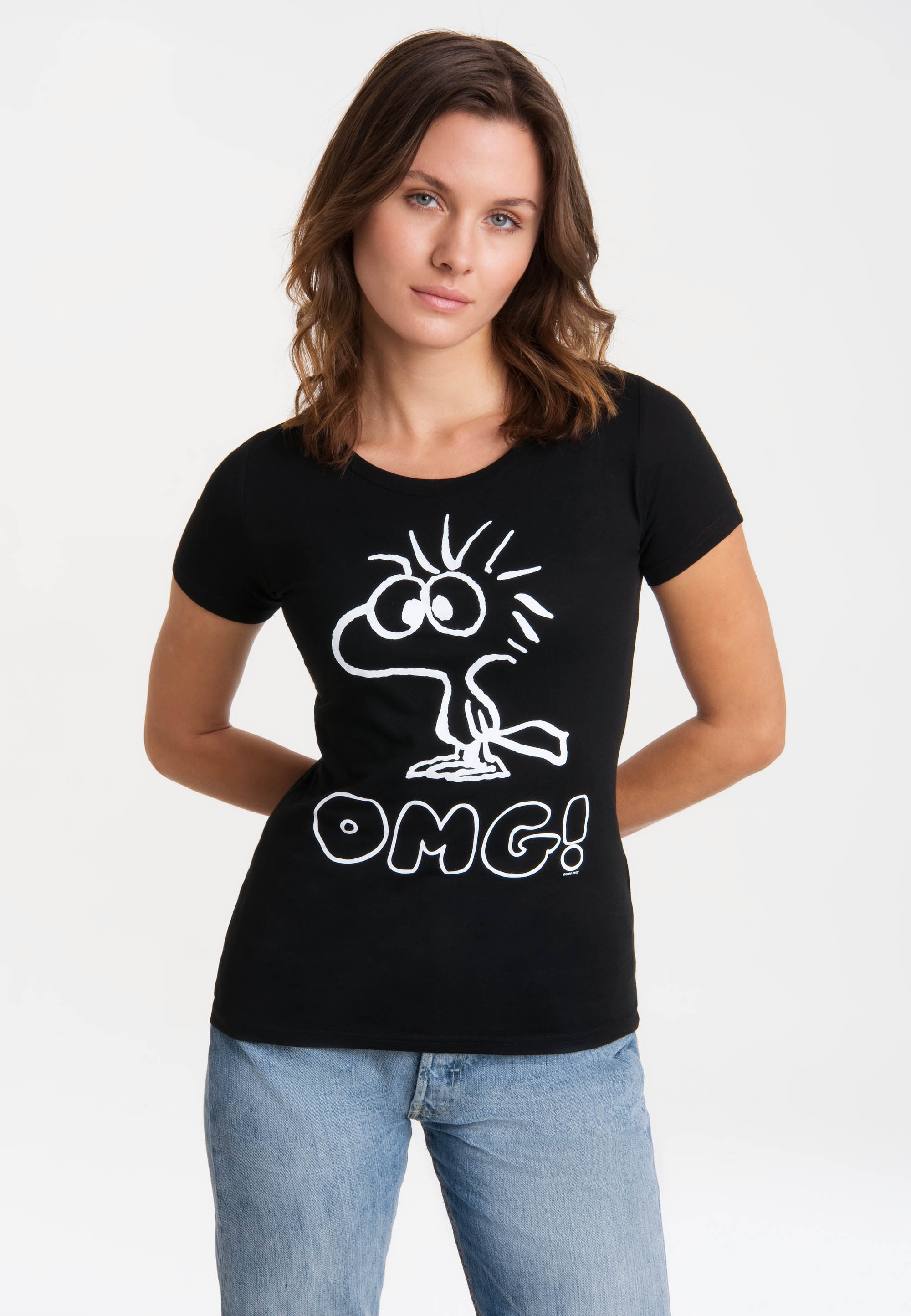LOGOSHIRT T-Shirt »Woodstock«, mit lizenziertem Originaldesign