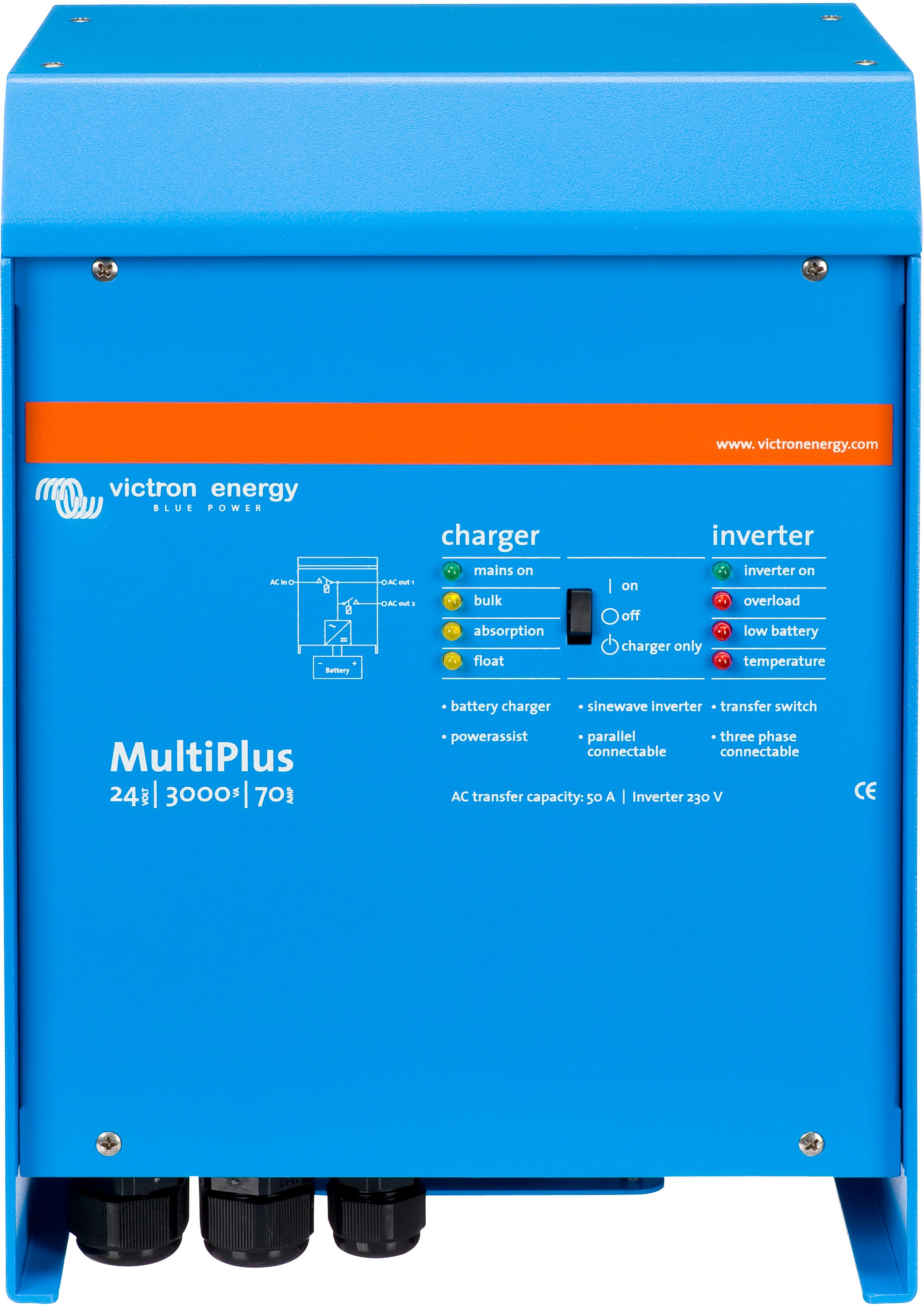 Wechselrichter »»Inverter / Charger Victron MultiPlus 24/3000/70-50««