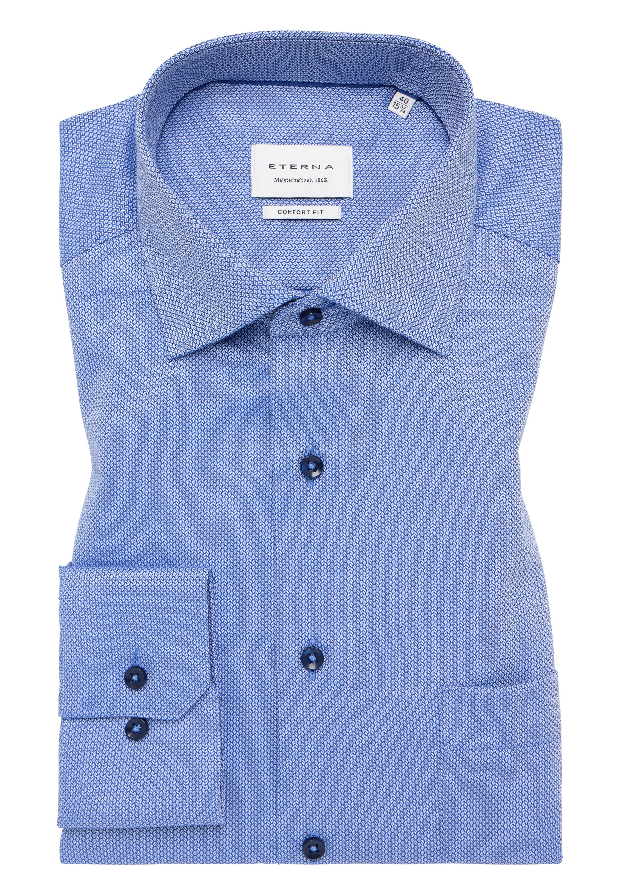 Eterna Langarmhemd »COMFORT FIT«, NON IRON (bügelfrei)