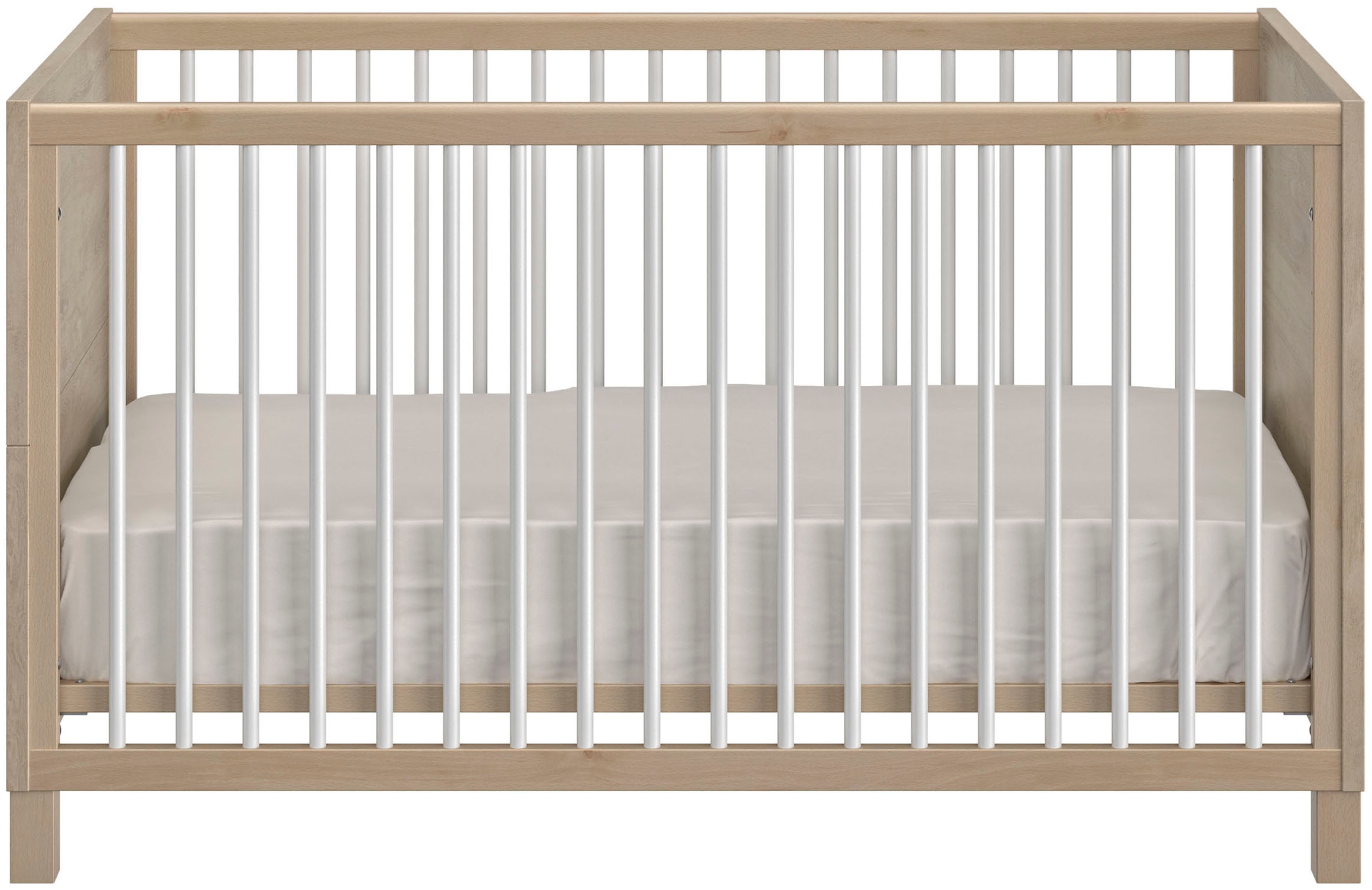 Gami Babybett »Babybett Achille« Zum „Little Bed“ umbaubar mit 140 cm Umbauseiten (optional).