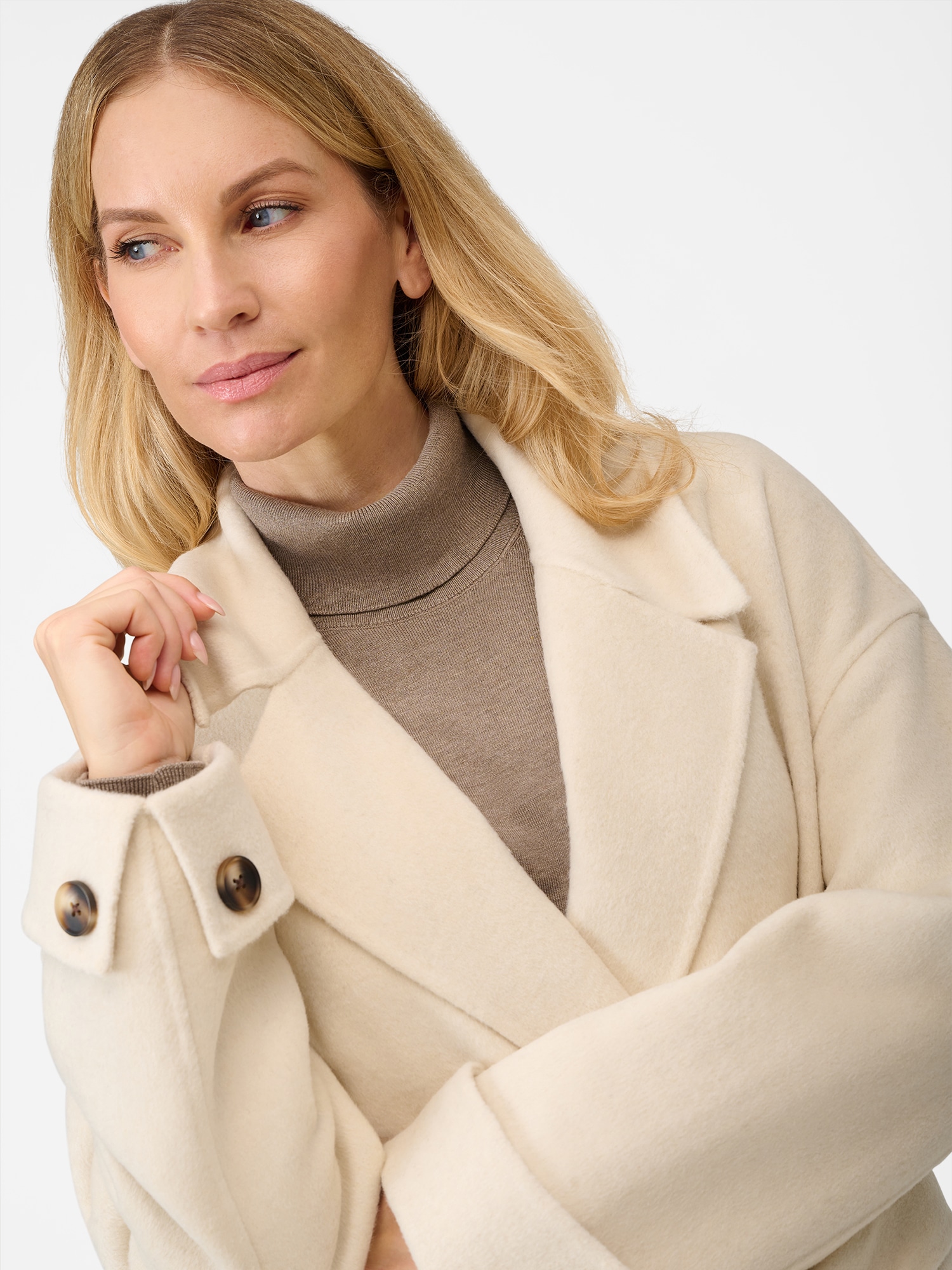 RICANO Wollmantel »Wollmantel Elodie« Handgefertigt, aus feinster Double-Face Wool