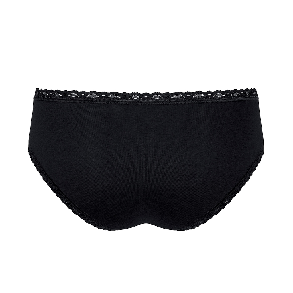 sloggi Panty »24/7 Weekend Hipster C3P«, (Packung, 3 St.), mit zarter Spitzeneinfassung