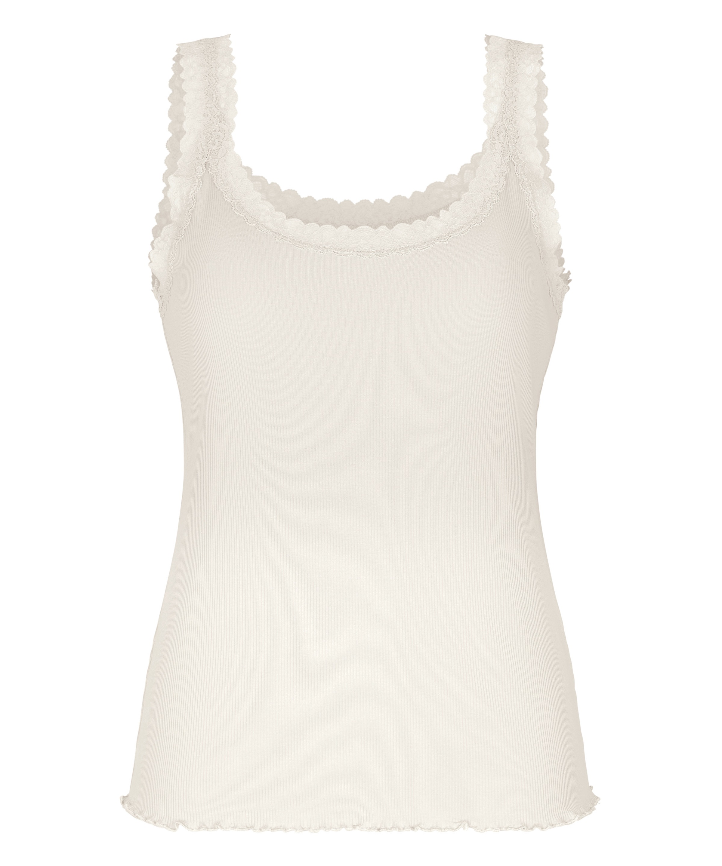 Hunkemöller Pyjama »Rippjersey-Top mit Spitze«