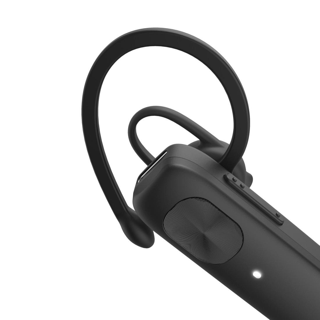 Hama Bluetooth-Kopfhörer »Mono-Bluetooth®-Headset, Multipoint, Lautstärkeregler«, Sprachsteuerung, extra lange Standby Zeit