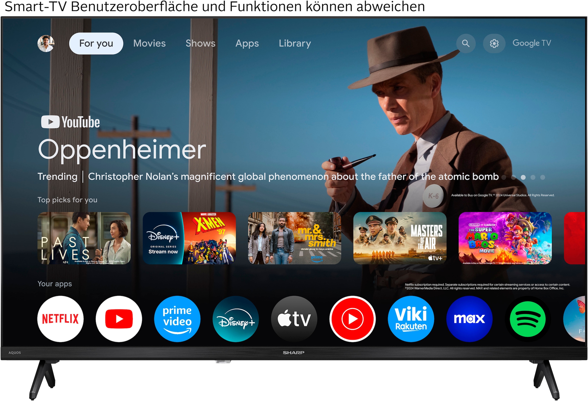 Sharp LED-Fernseher »1T-C32HFx« 80 cm/32 Smart-TV