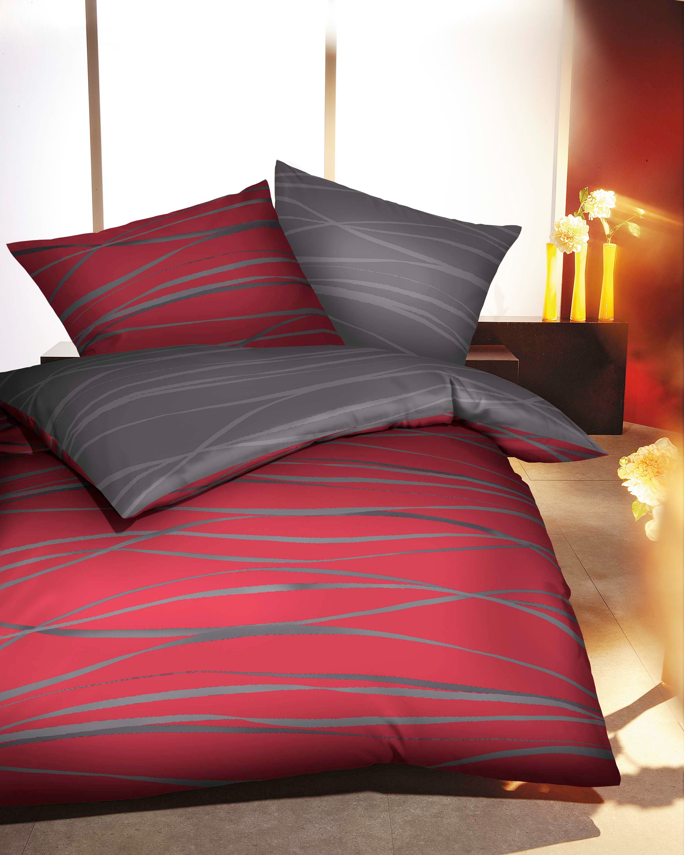 Kaeppel Wendebettwäsche "Motion" 2 Stk. tlg. Mit feinen Wellenlinien günstig online kaufen