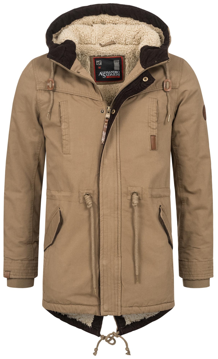 Alessandro Salvarini Winterjacke "ASMenara", mit warmem Teddyfell