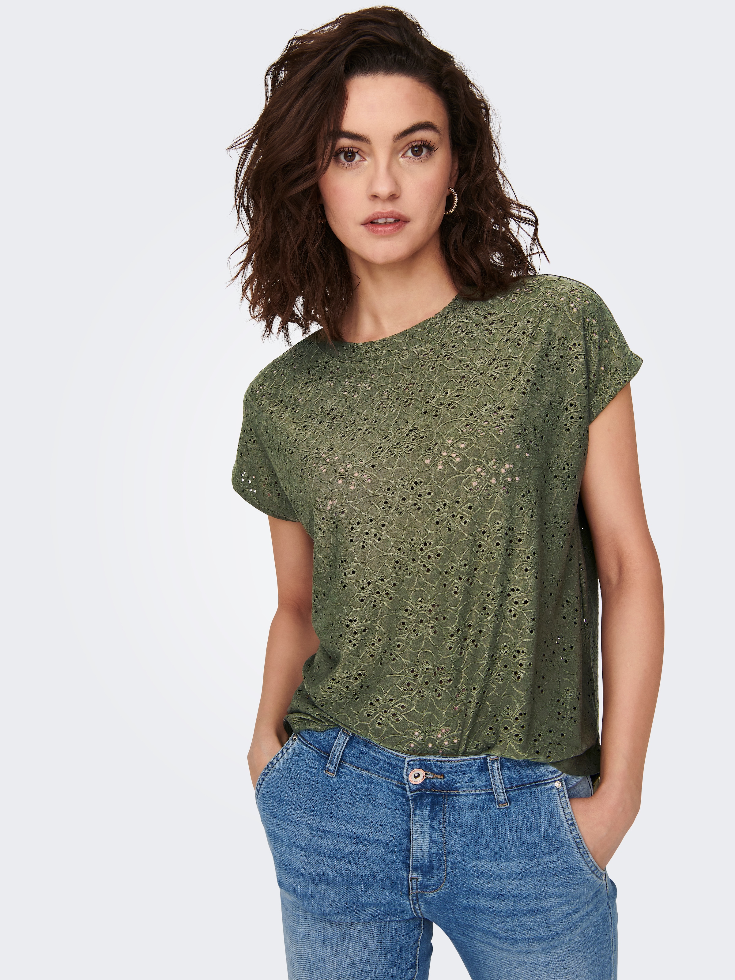 ONLY Onlsmilla Life S/S Top Junior Kalamata Size S 4