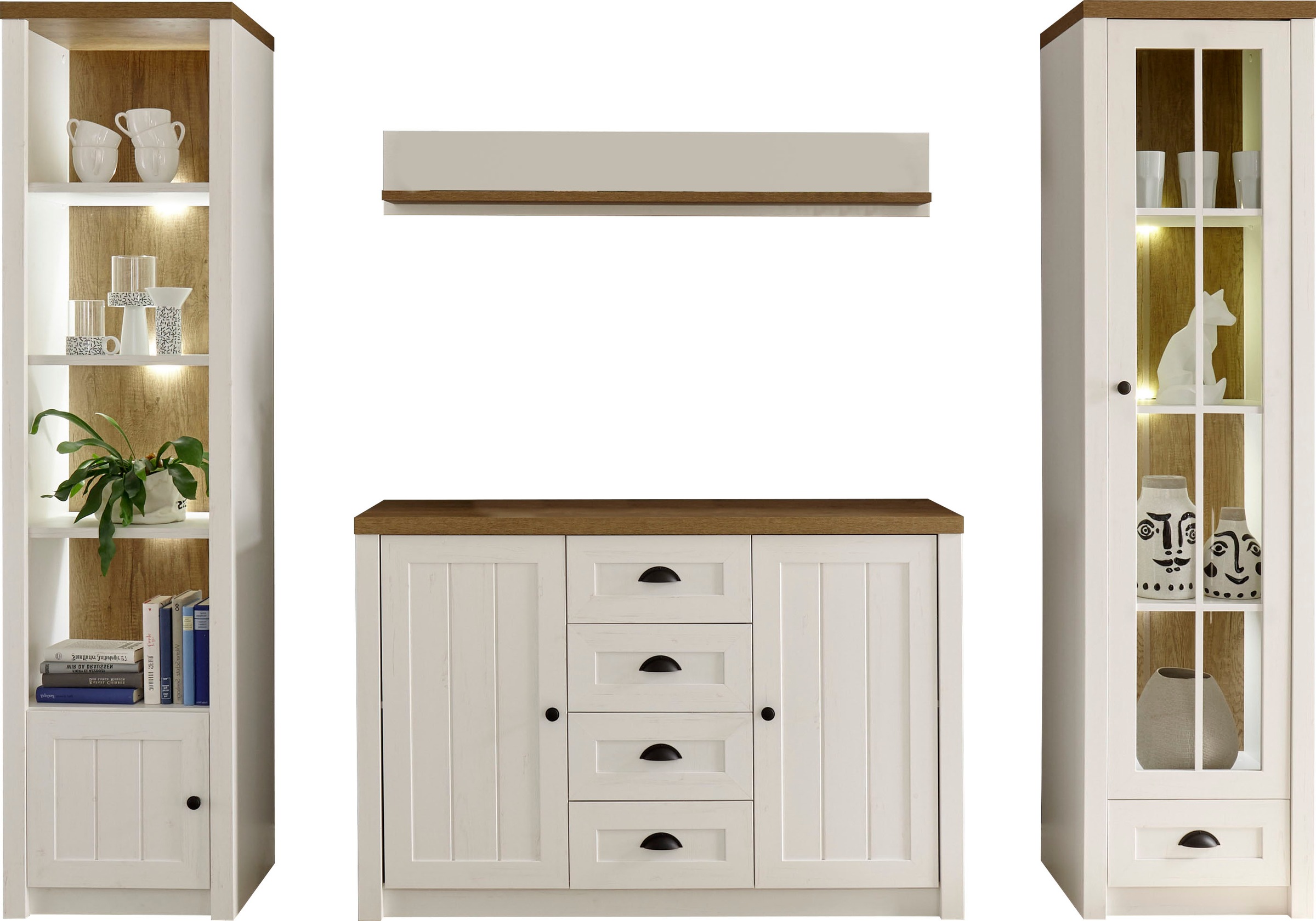 Thumbnail - Home affaire Wohnwand "Beauvais" Set, 4 Stk. tlg.