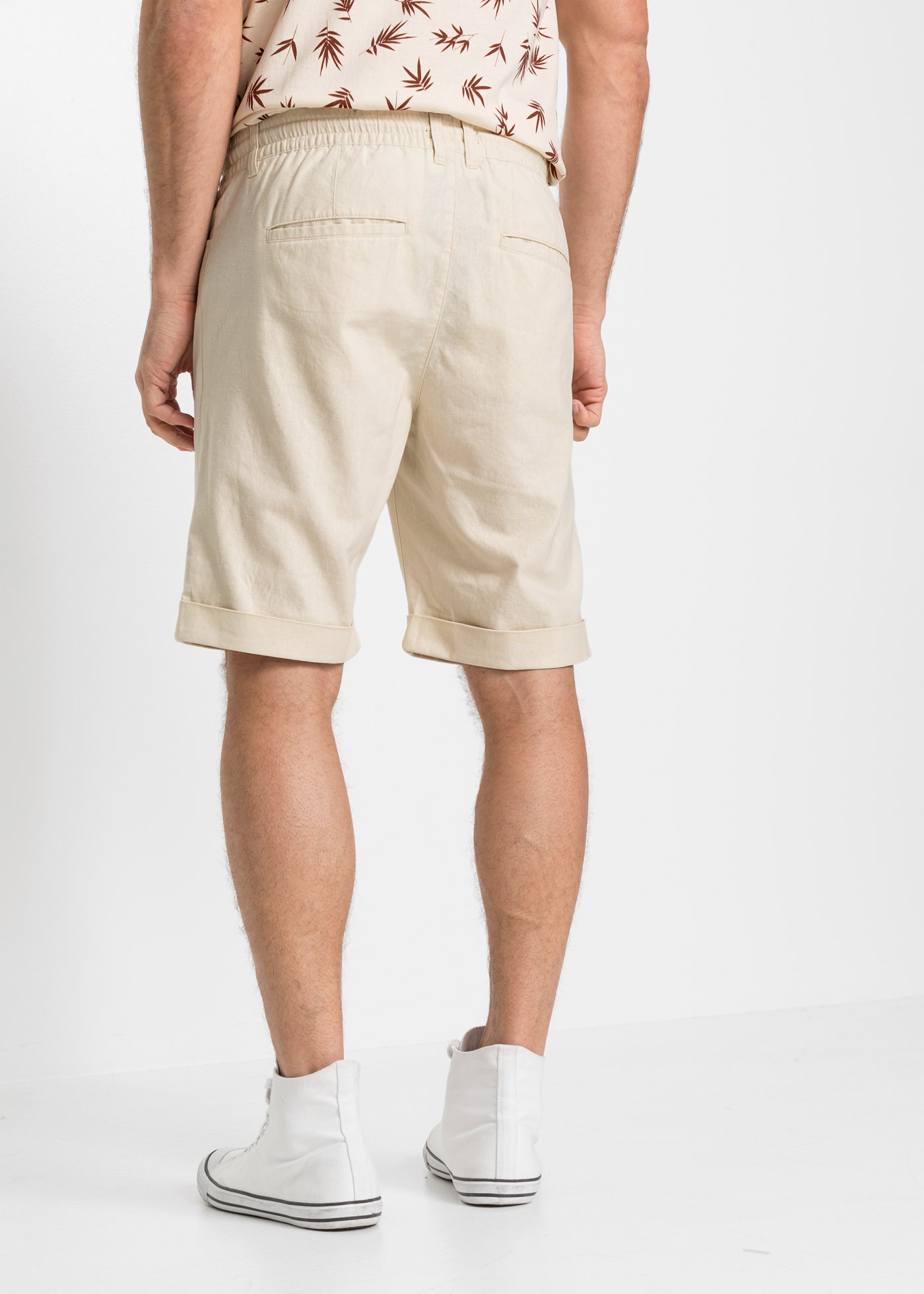 bonprix Bermudas aus Leinen-Baumwoll-Mix, Regular Fit, lässiger Stil günstig online kaufen