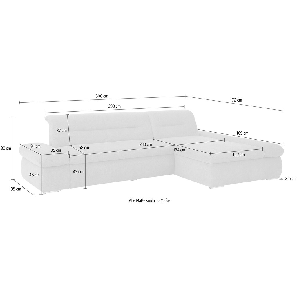 INOSIGN Ecksofa »Avesa L-Form«