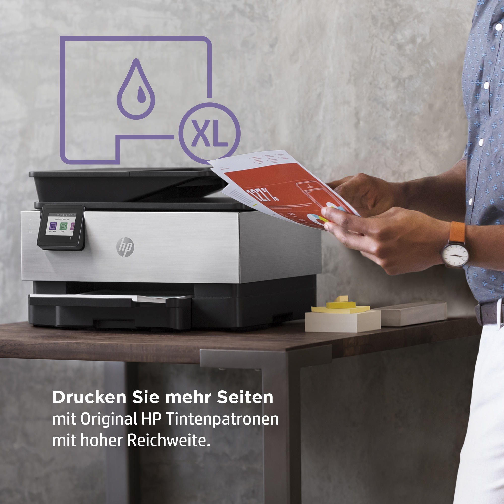 HP Multifunktionsdrucker »OfficeJet Pro 9019e«, 12 Monate gratis Drucken mit HP Instant Ink inklusive