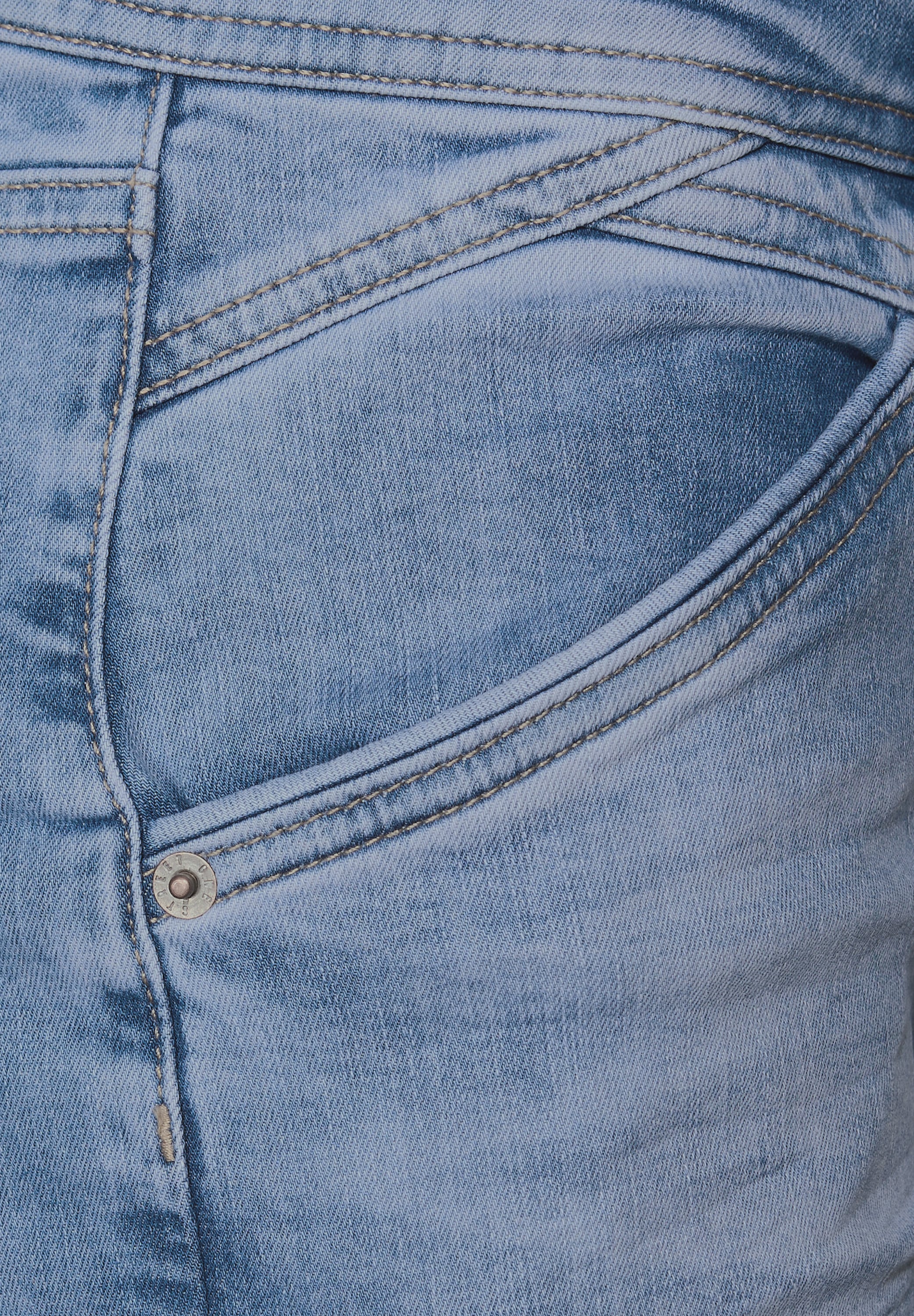 STREET ONE Loose-fit-Jeans, High Waist