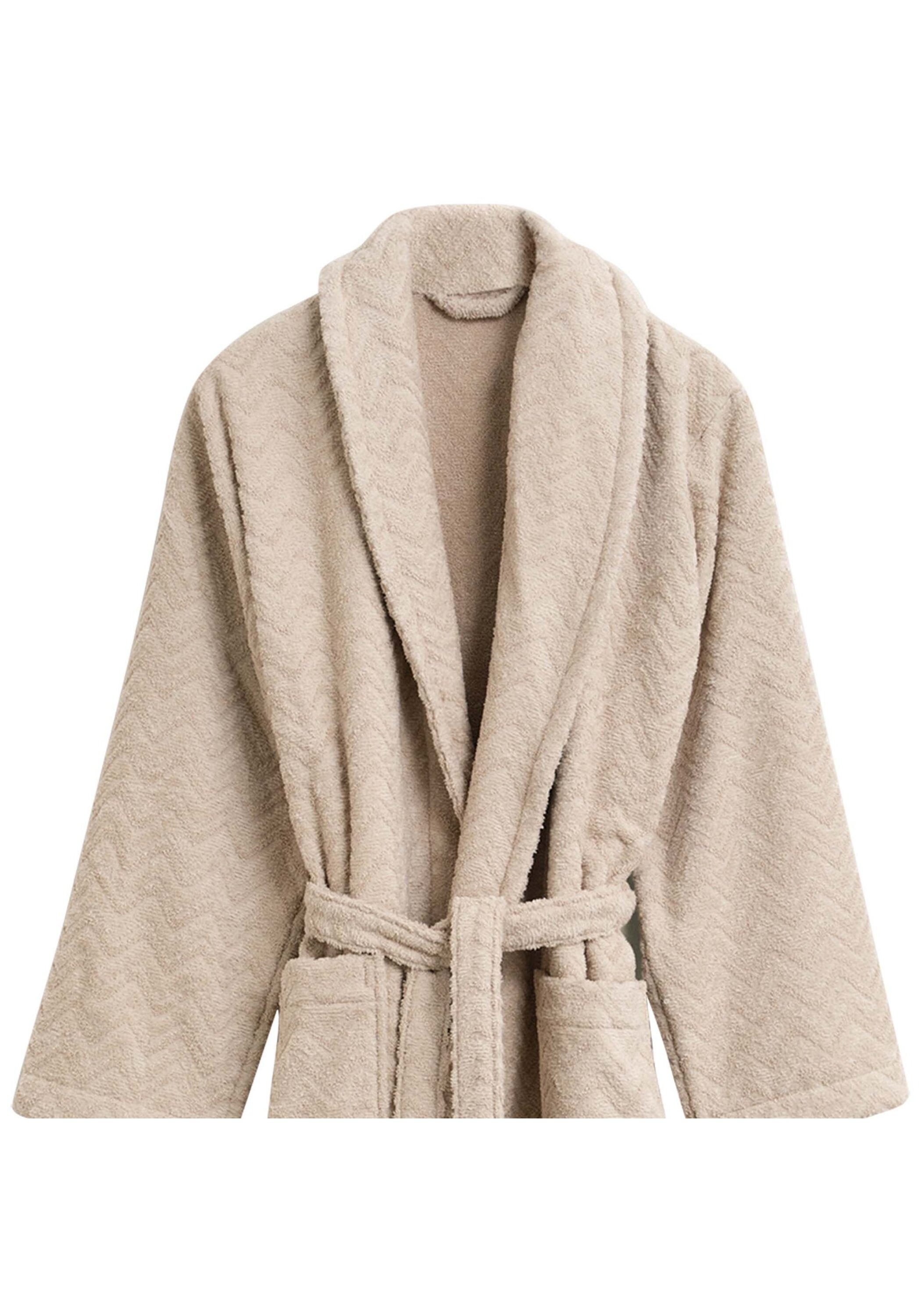 Gant Bademantel "Bademantel JACQUARD HERRINGBONE ROBE 1er Pack" 1 Stk. günstig online kaufen