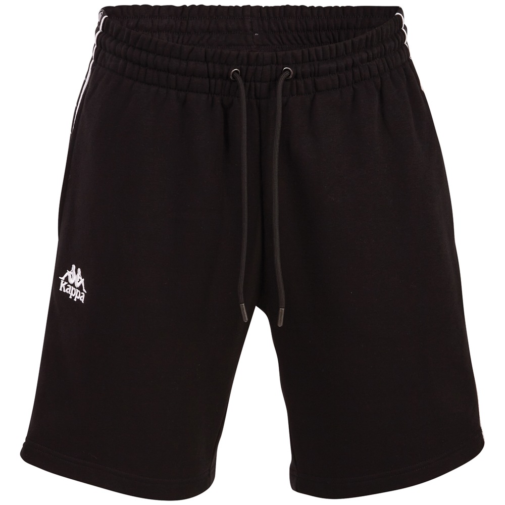 Black kappa shorts online