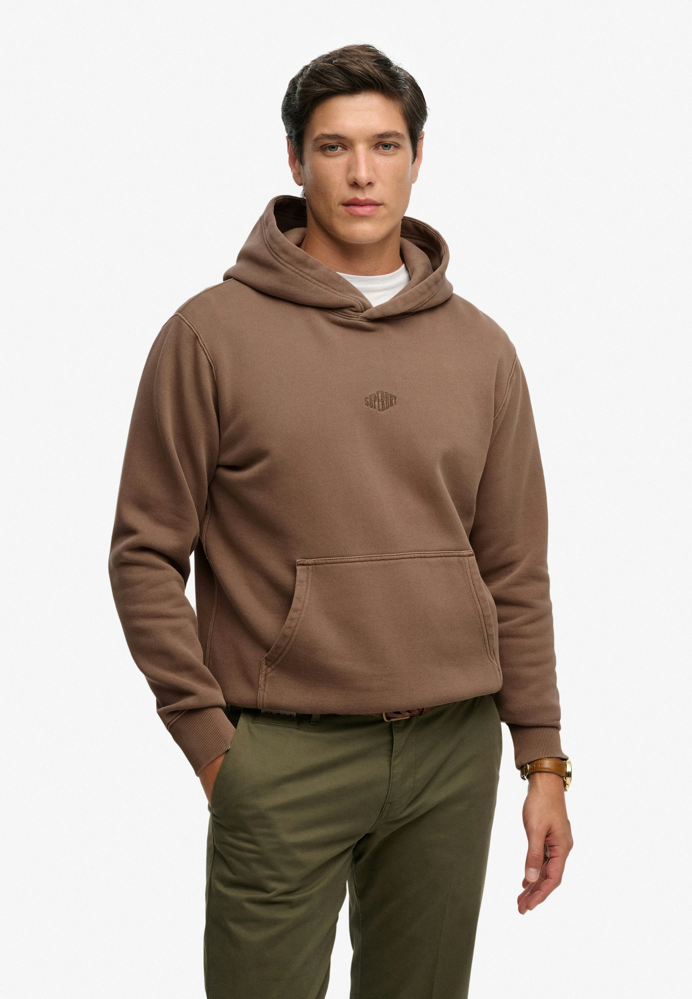 Superdry Braun Hoodie Micro Logo - Bild 3