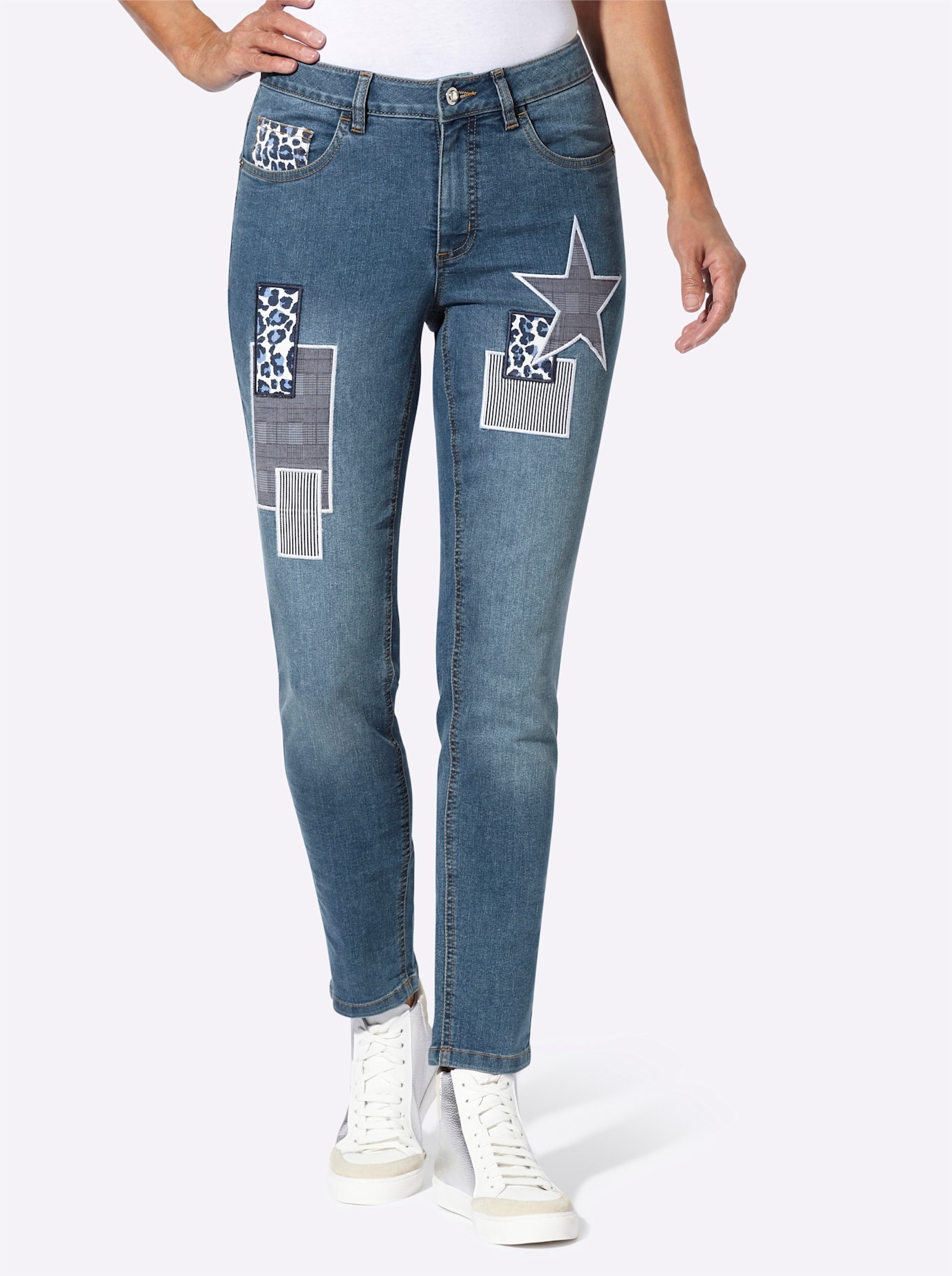 Inspirationen 5-Pocket-Jeans 1 tlg. günstig online kaufen