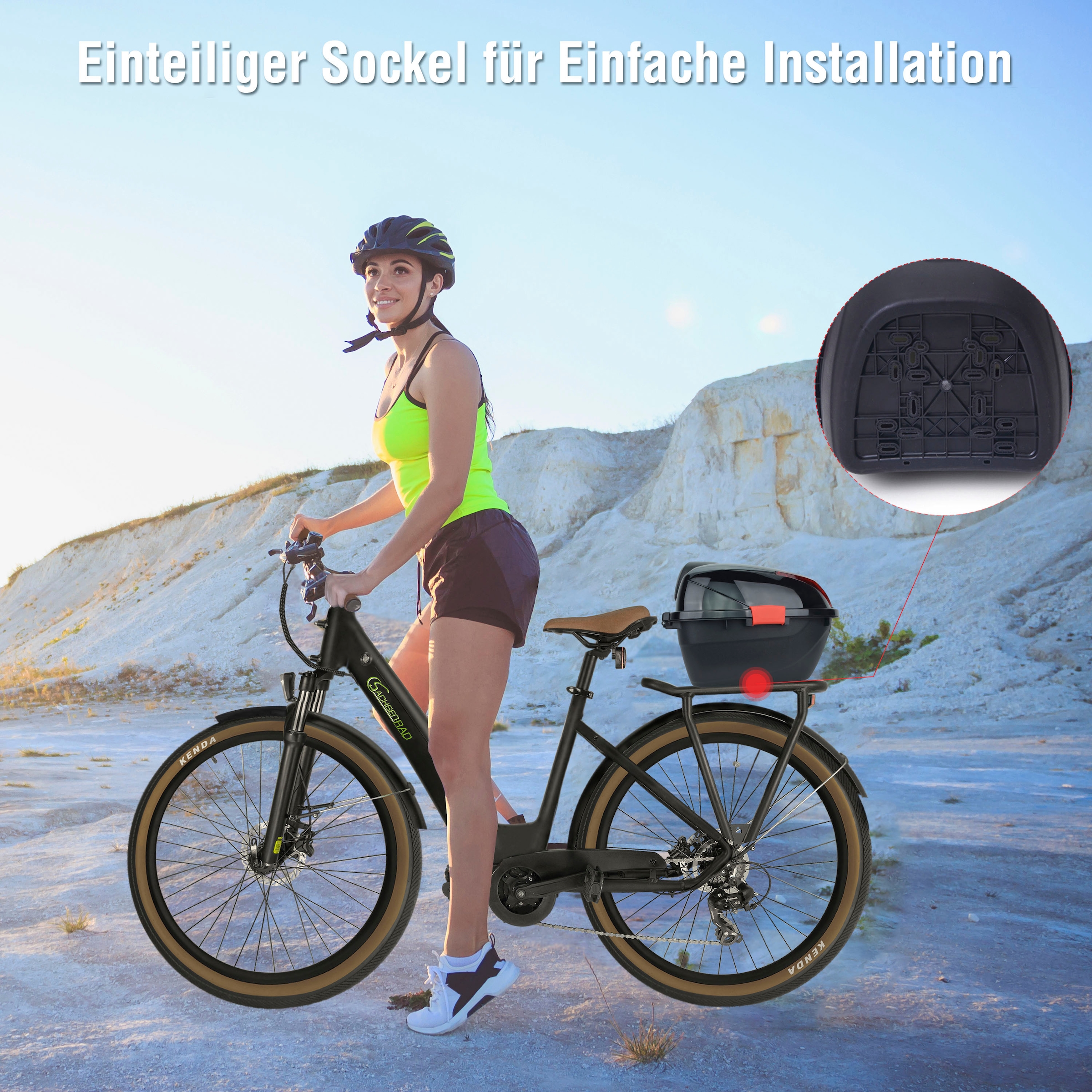 SachsenRad Gepäckträgertasche »Gepäckträger-Box Globus Neo«