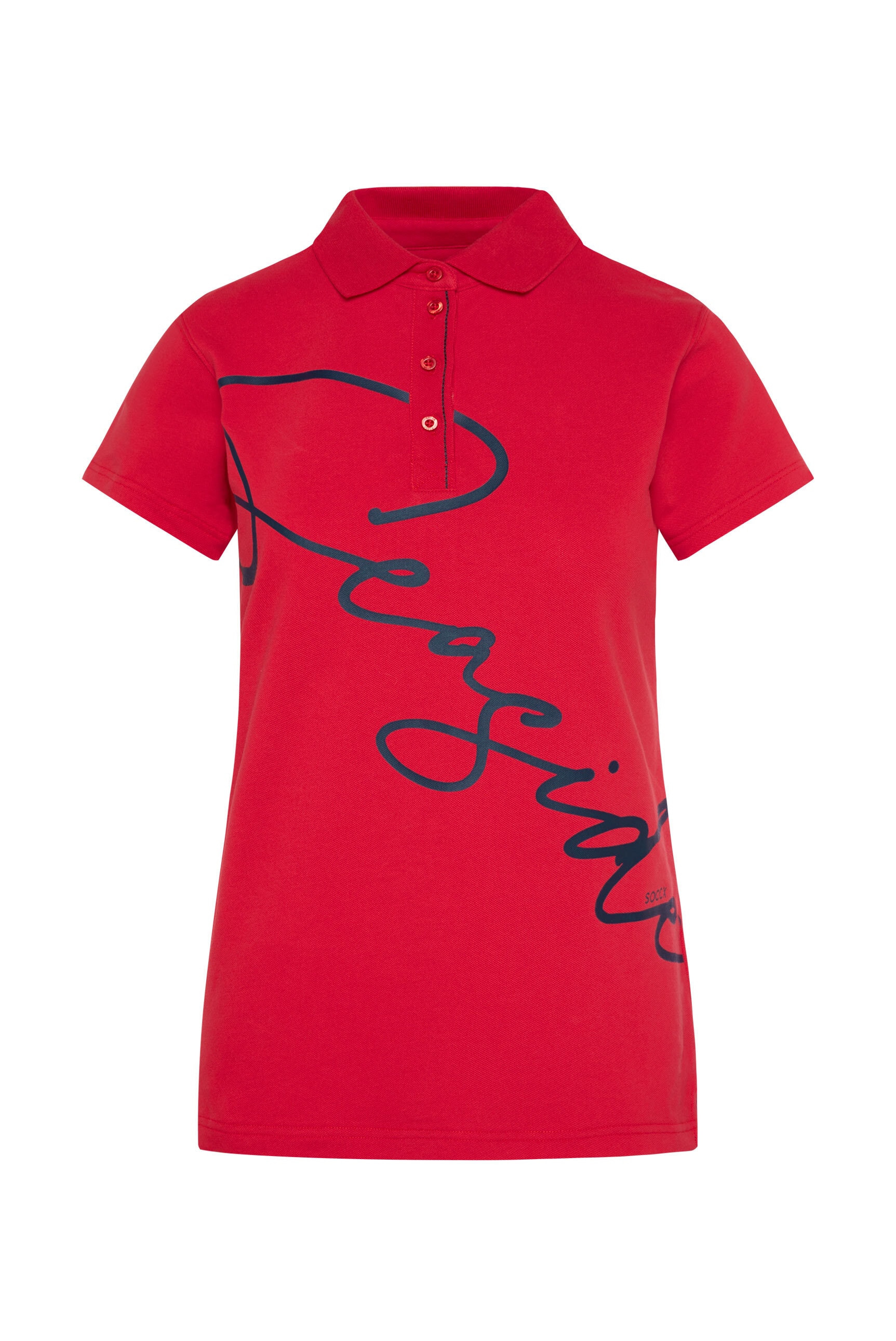 SOCCX Poloshirt, mit Seitenschlitze
