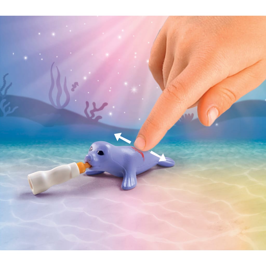 Playmobil® Konstruktions-Spielset »Unterwasser-Tierpflege der Meeresbewohner (71499)«, (114 St.), Playmobil Princess Magic; Made in Germany