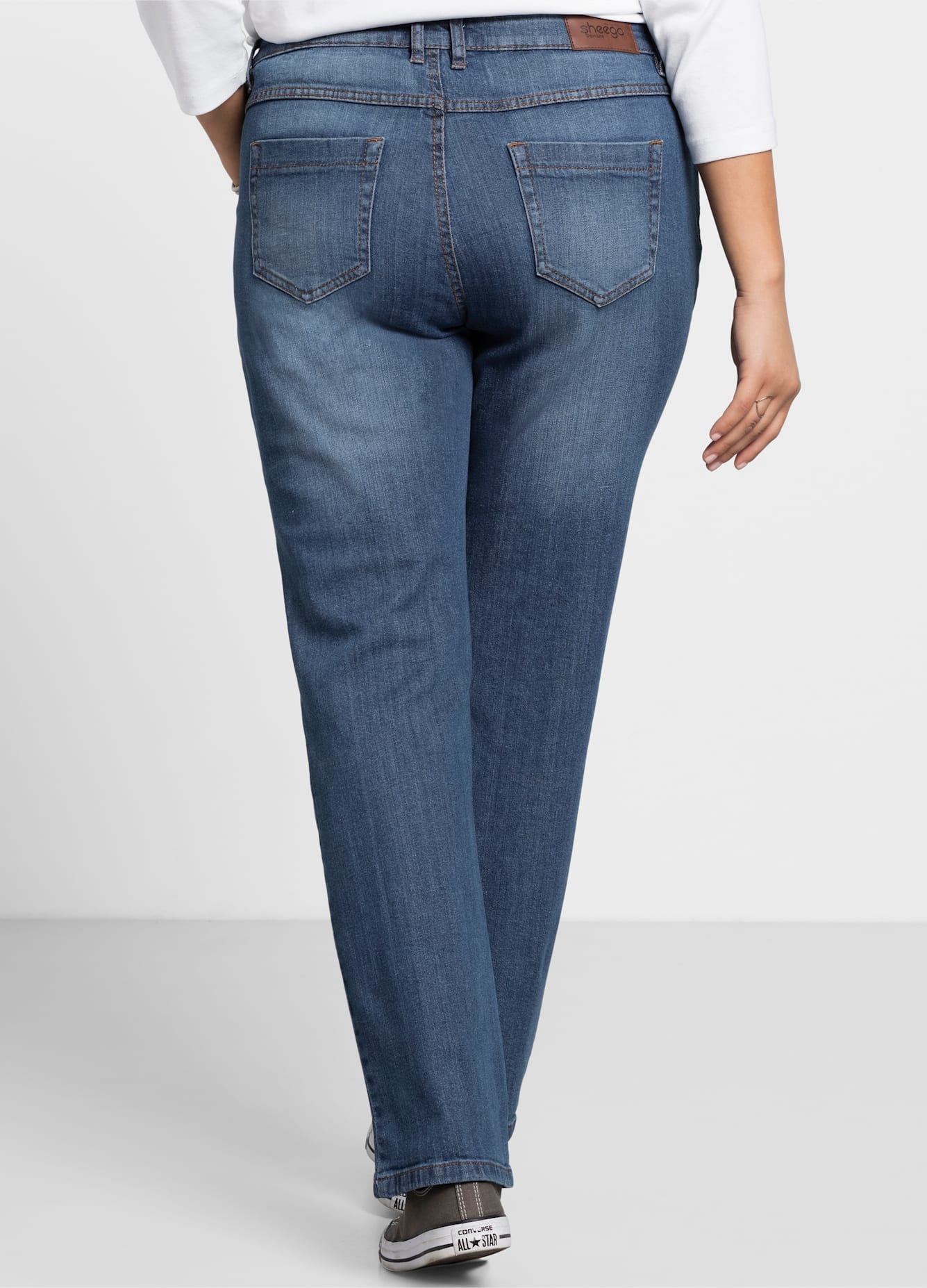 Sheego Stretch-Jeans 1 Stk. tlg. günstig online kaufen