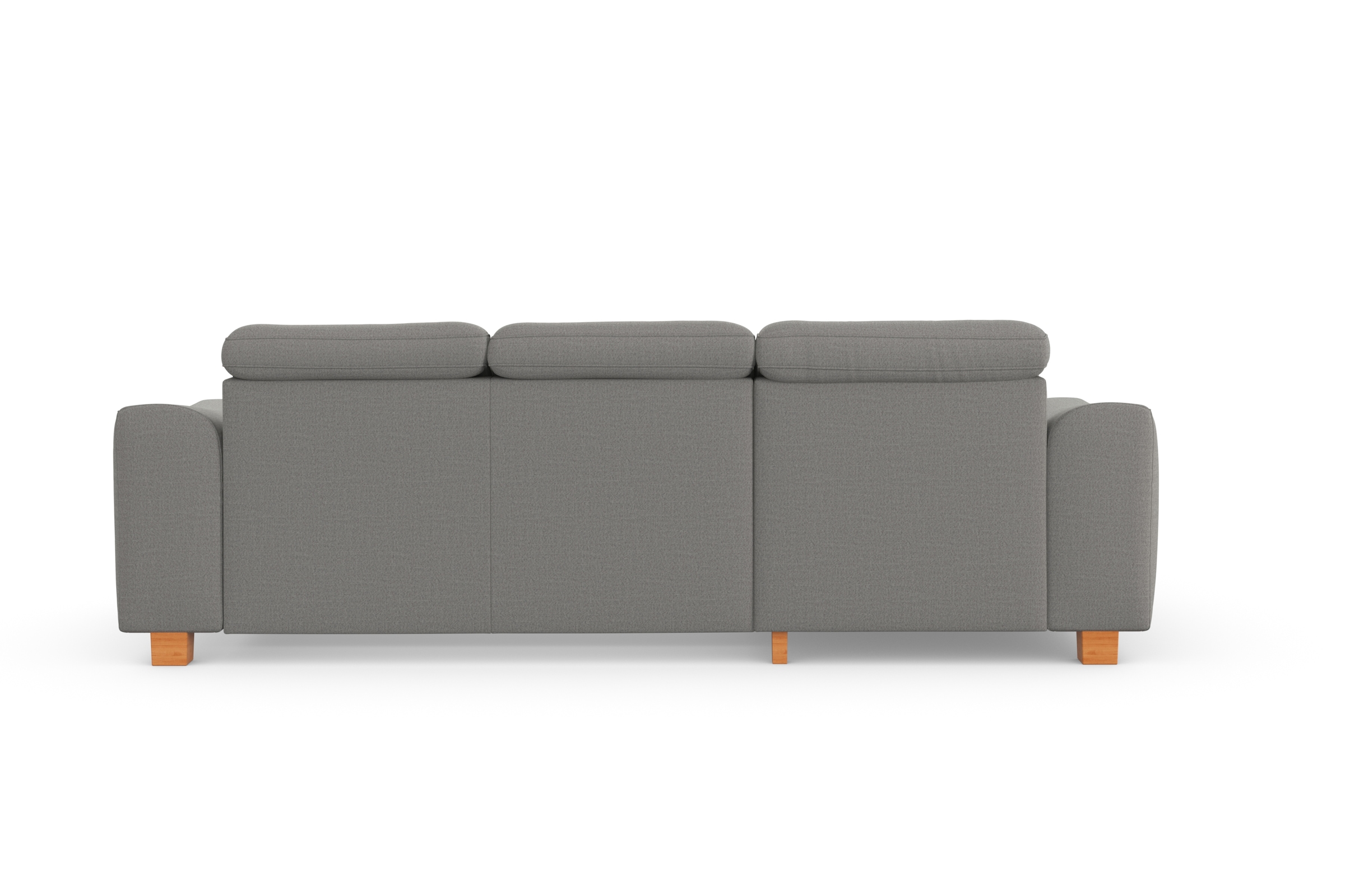 sit&more Ecksofa »Dundee L-Form« mit Federkern und Massivholzfüßen, wahlweise mit Kopfteilverstellung