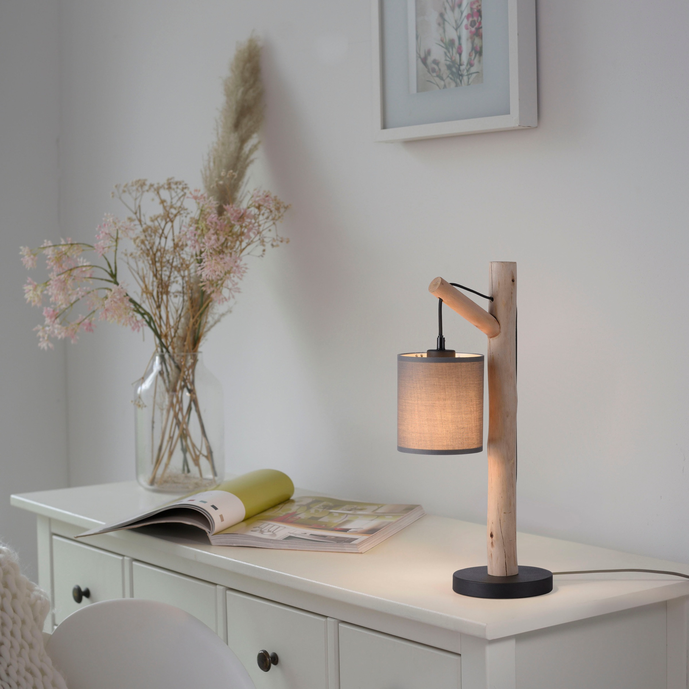 JUST LIGHT Tischleuchte »GREEN TRIB«, 1 flammig, Leuchtmittel E27 | ohne Leuchtmittel