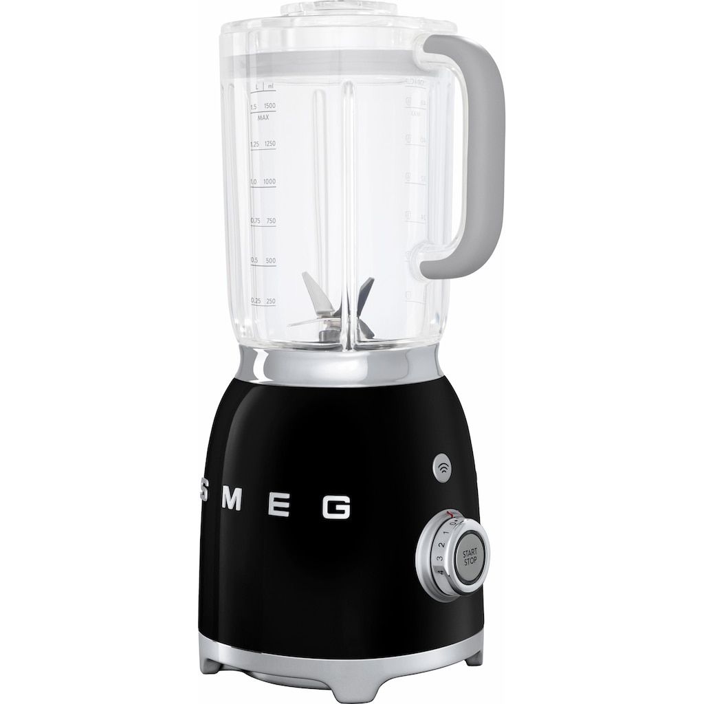 Smeg Standmixer »BLF01BLEU Schwarz«, 800 W, 4 Stufen