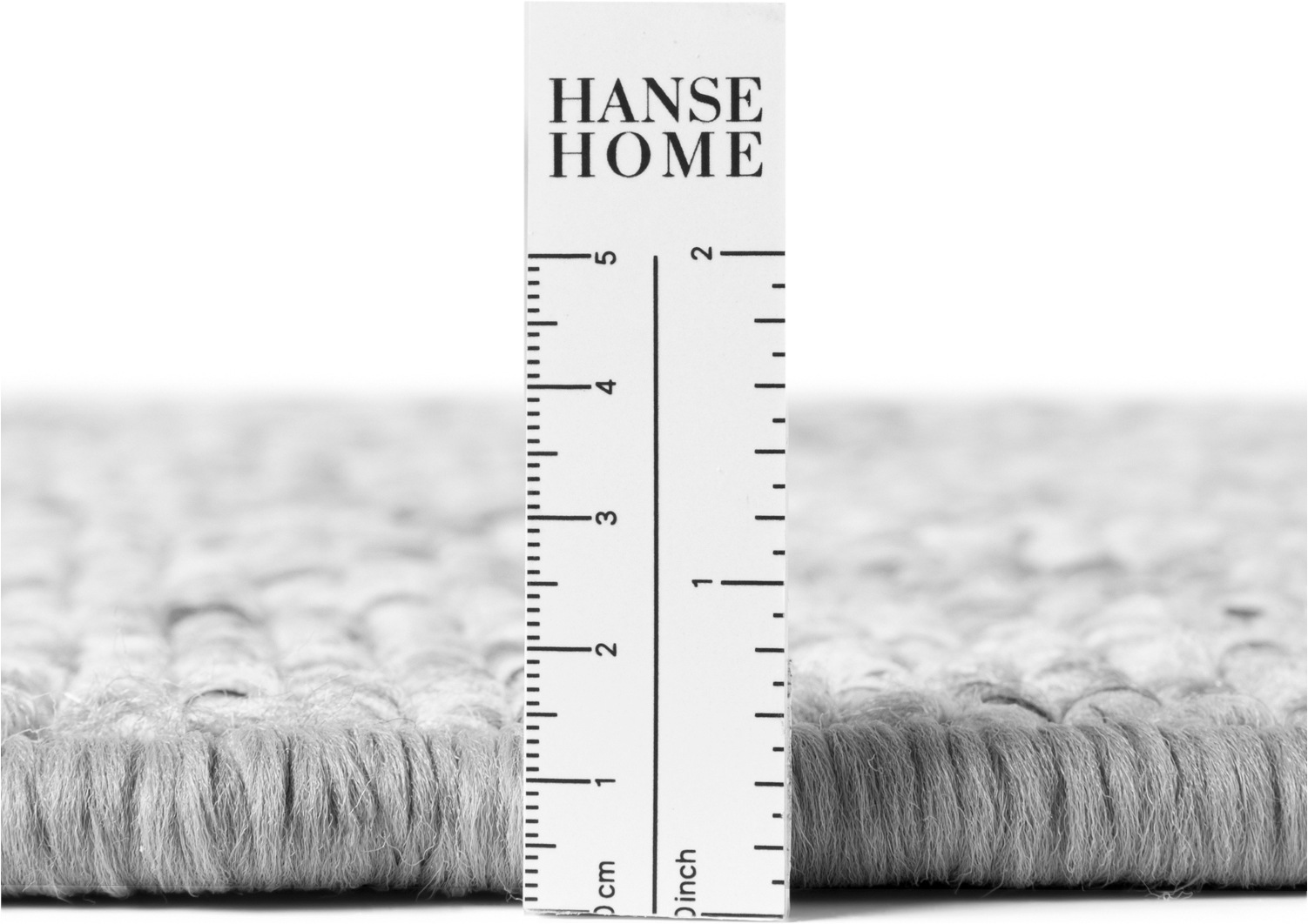 HANSE Home Teppich »Wolly 2« rund 12 mm Höhe Flachgewebe, Skandi, Woll-Optik, Esszimmer, Wohnzimmer, Flur