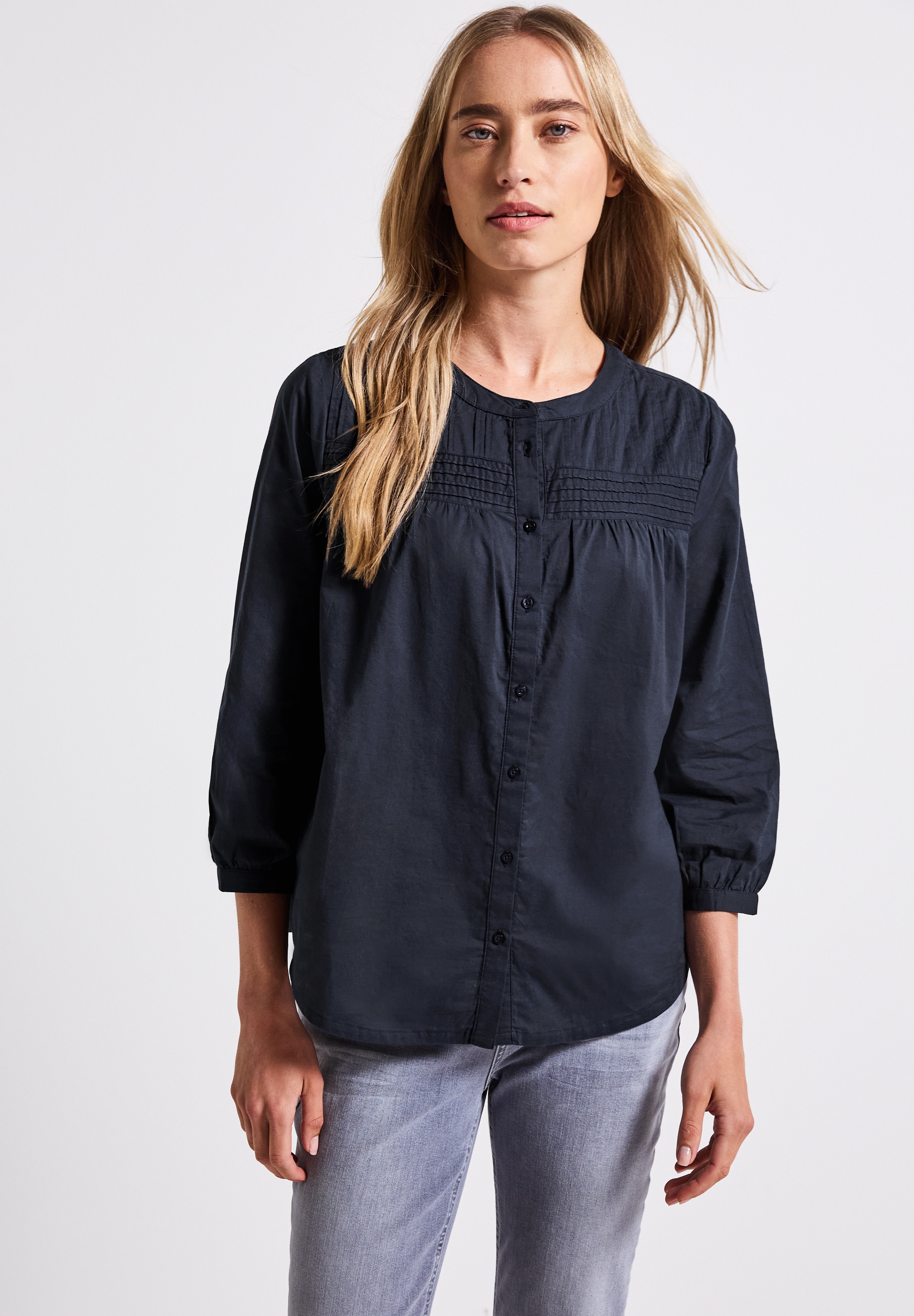 STREET ONE Hemdbluse, Feel Good Fit günstig online kaufen
