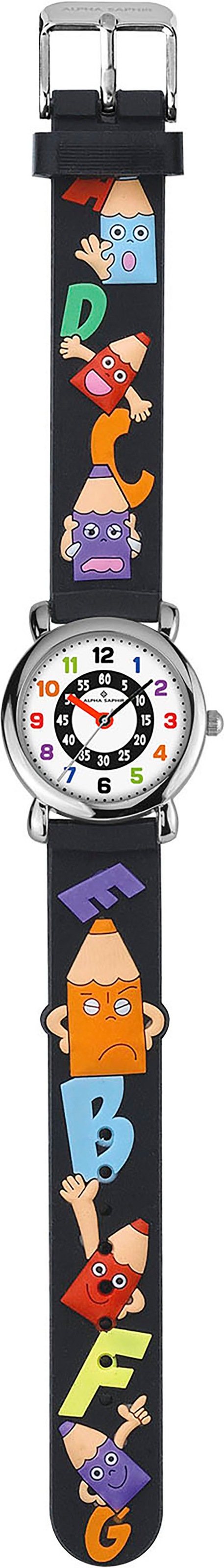 ALPHA SAPHIR Quarzuhr Armbanduhr Kinderuhr analog i...