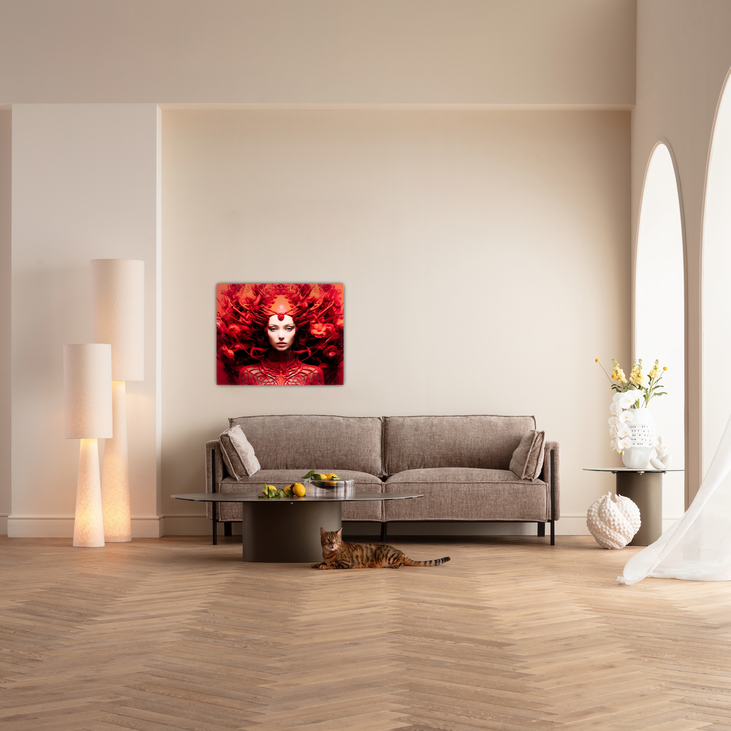 Kare Design Glasbild »Red All Over 50x40cm« 1, 