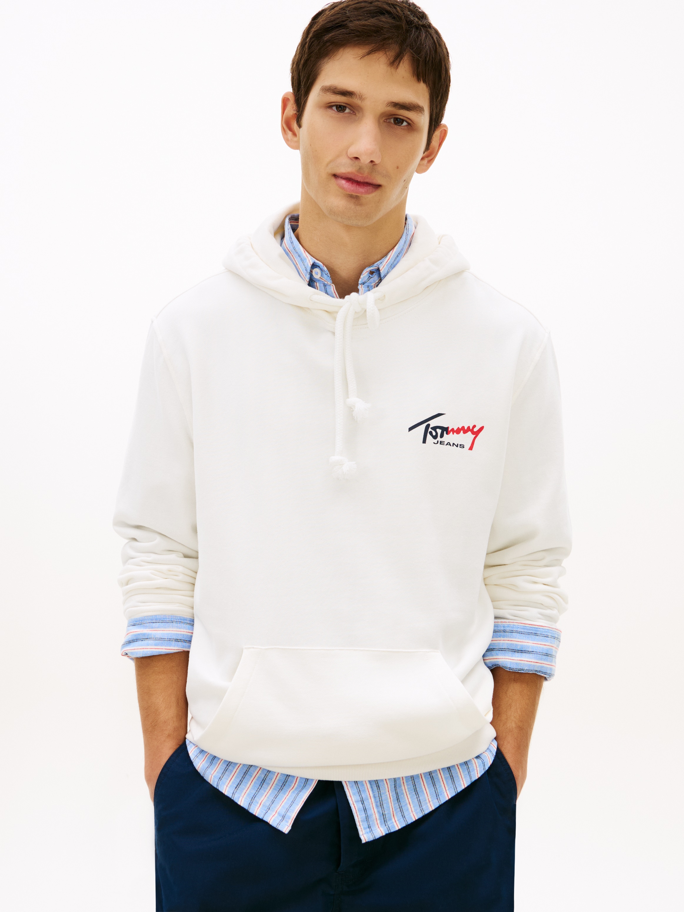 Tommy Jeans Kapuzensweatshirt "TJM REGULAR ENTRY SIGN", Regular fit mit Kap günstig online kaufen