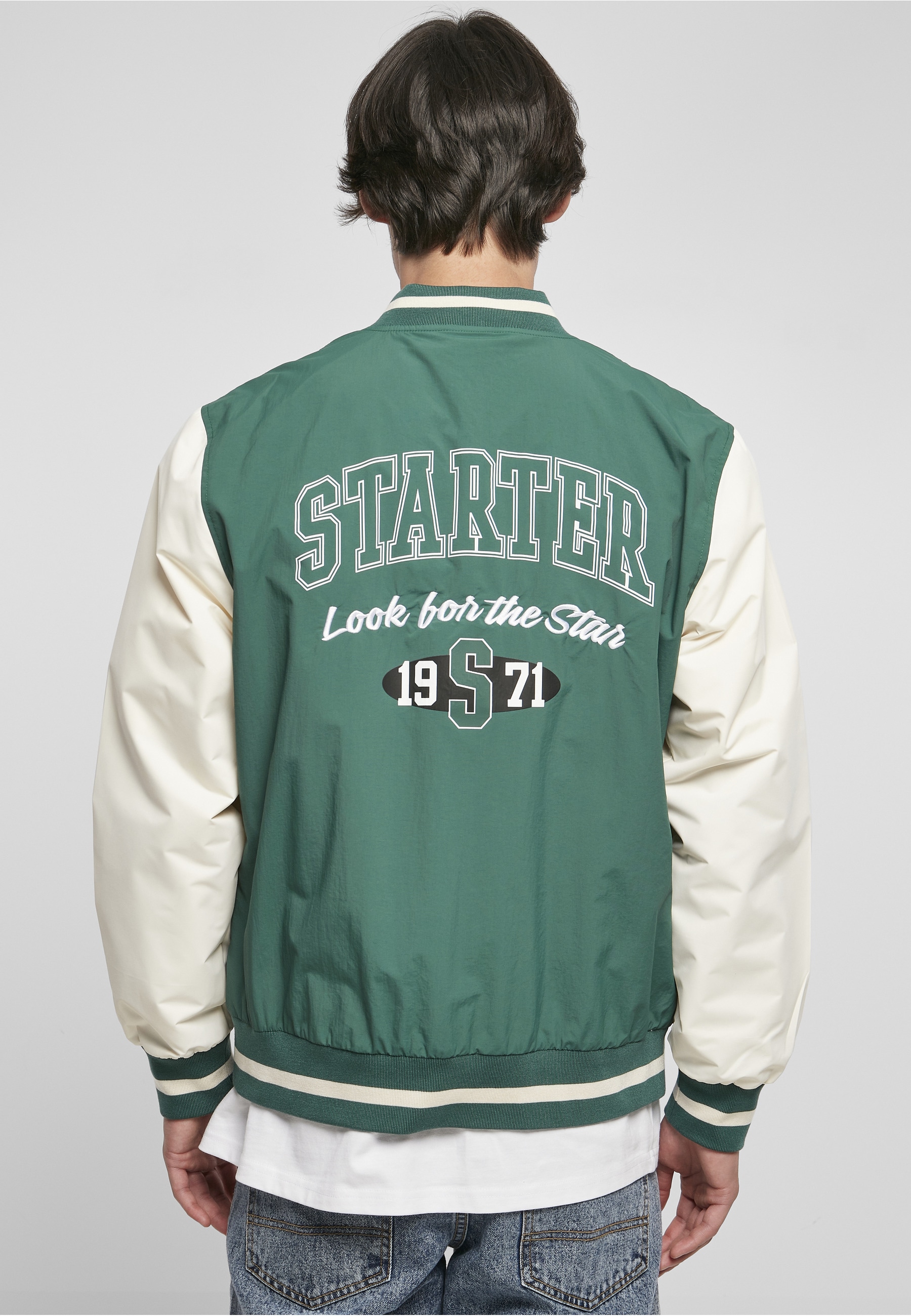 Starter Black Label Collegejacke »Starter Black Label Herren Starter Nylon College Jacket« 1 Stk. tlg. ohne Kapuze