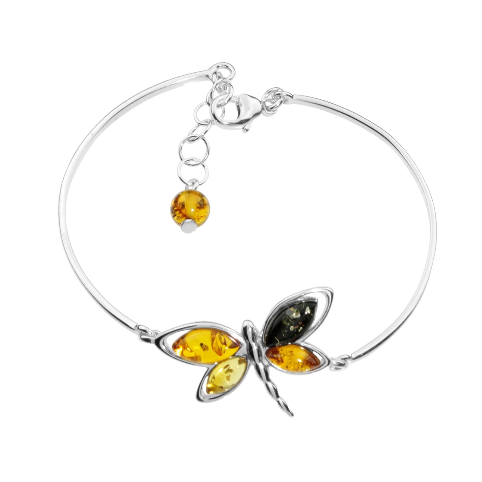 "Armreif OSTSEE-SCHMUCK ""Ostsee-Schmuck Armreif Schmetterling Armreif Schmetterling"", silber, Armbänder, Damen, 17,5 bis 19,5cm, Silber 925