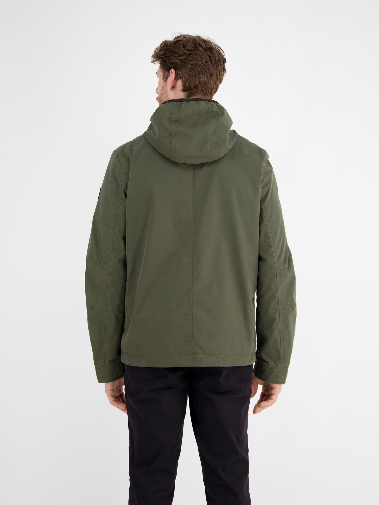 LERROS Outdoorjacke »LERROS Shell-Blouson mit abnehmbarer Kapuze«, mit Kapuze, Keine Angabe