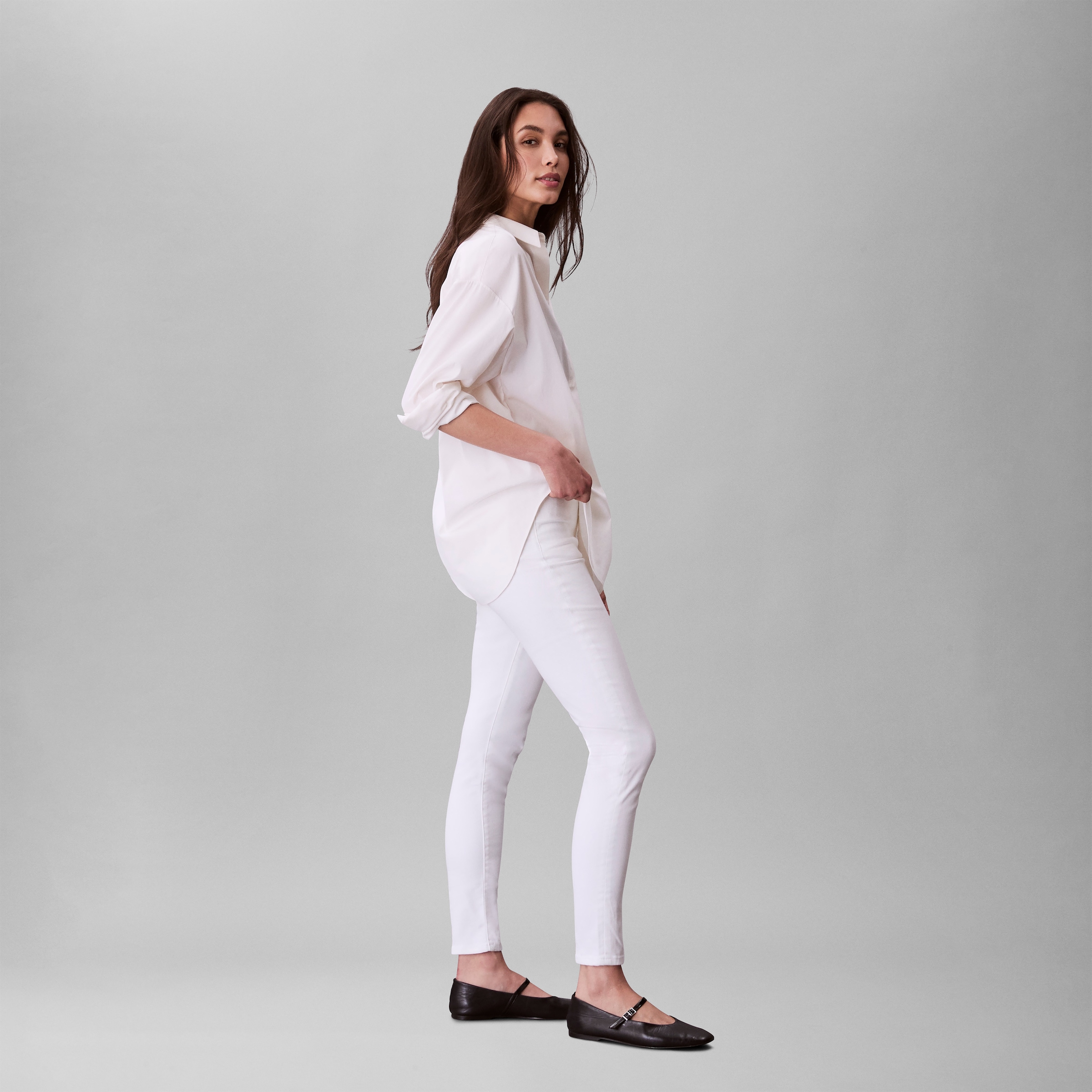 Calvin Klein Jeans Skinny-fit-Jeans »HGH RS SKNNY ANKL JN«, Mit Gürtelschlaufen