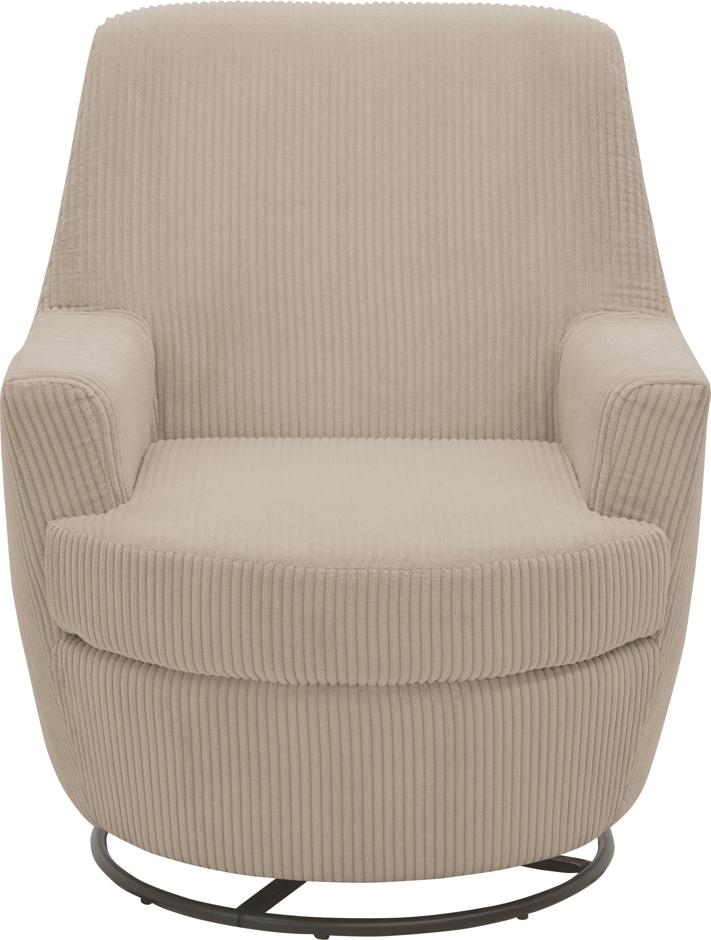 INOSIGN Drehsessel »HETTY, Drehsessel mit Wippfunktion und Hocker; Lesesessel, Armsessel«, (Set, 2 St.), mit Dreh/Wippfunktion, mit Federkern, in Cord und Microfaser