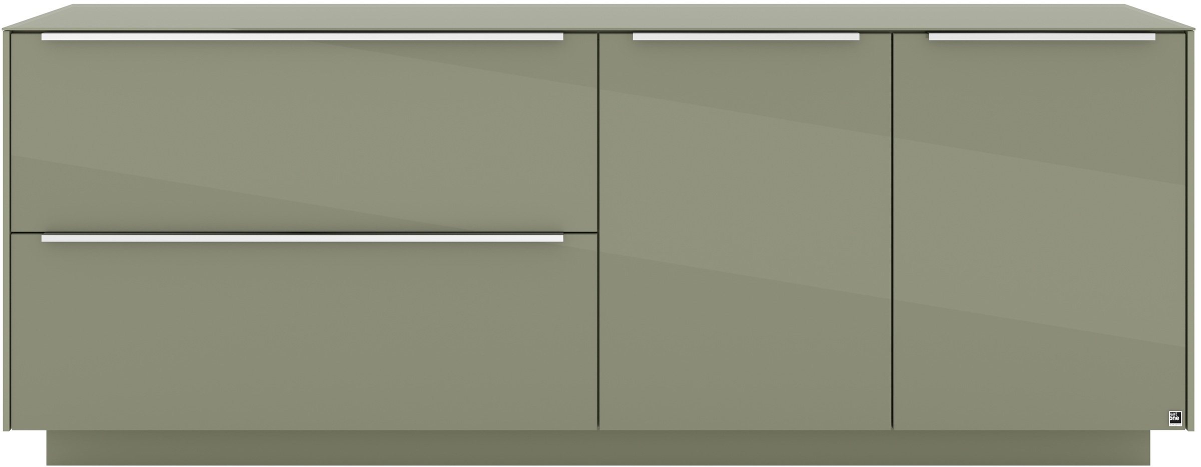 set one by Musterring Lowboard »Reno« 1 Stk. tlg. Mit Sockel in diversen Farben, 71 cm Höhe & Farbauswahl